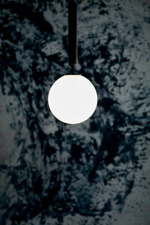 MIIRA Pendant Lamp in Graphite with Opal Glass
