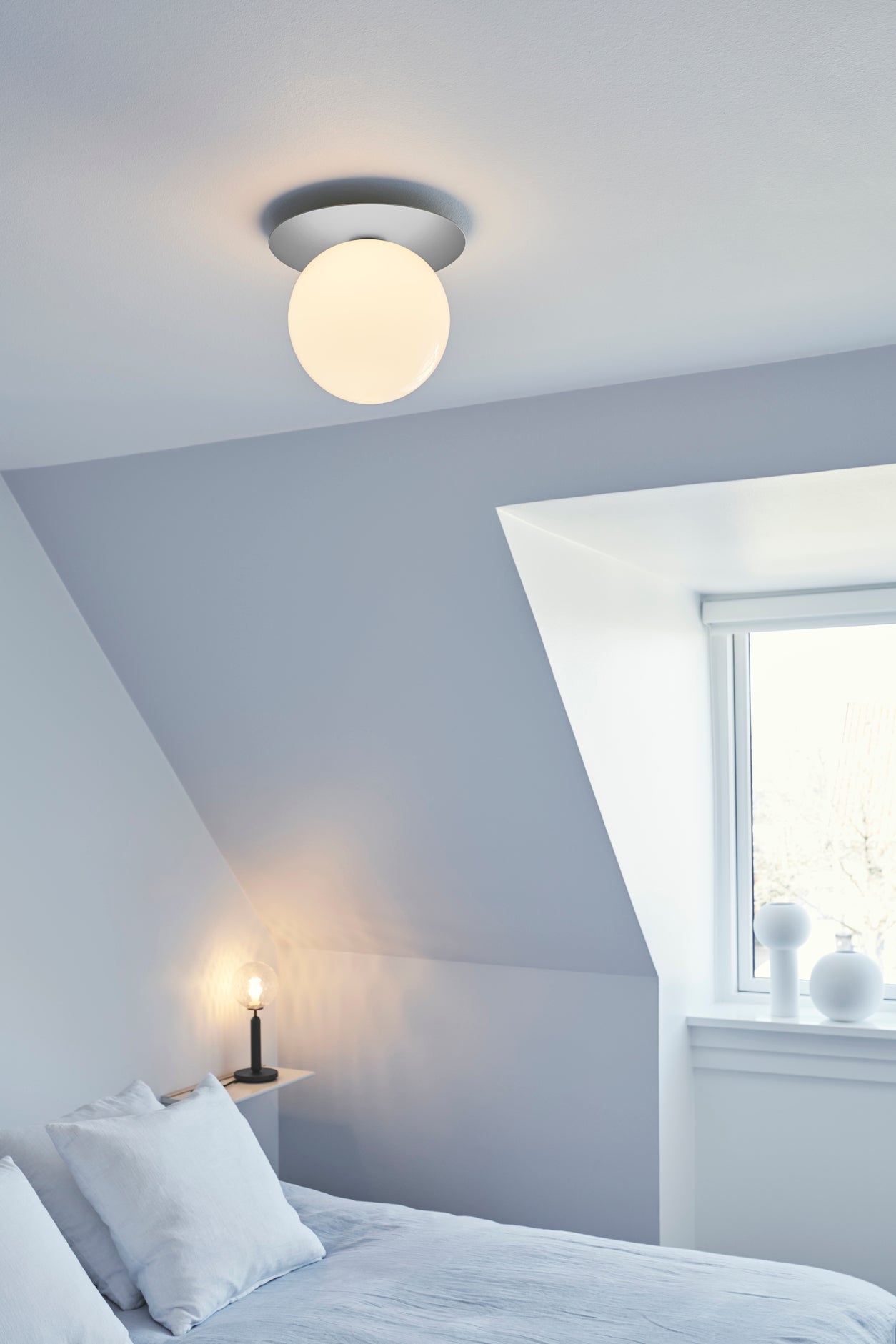 MIIRA Table Lamp in Graphite with Transparent Glass