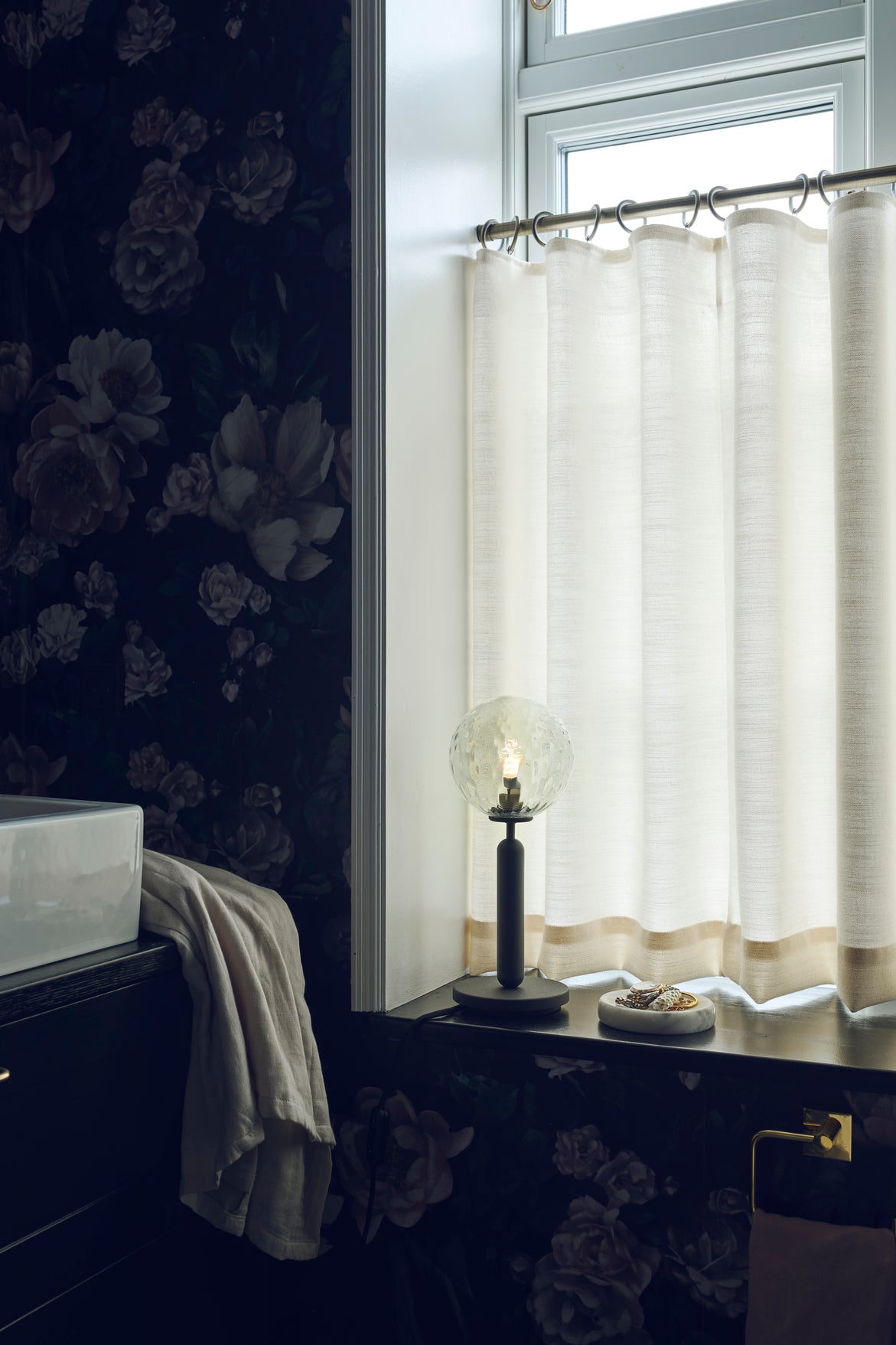 MIIRA Table Lamp in Graphite with Transparent Glass