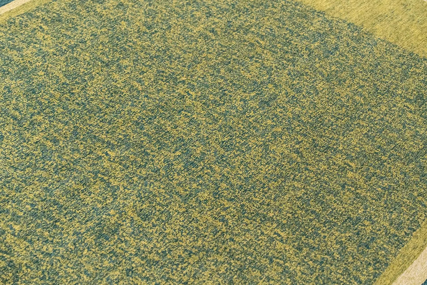 Teppich MARBLE grün mit blau und beige