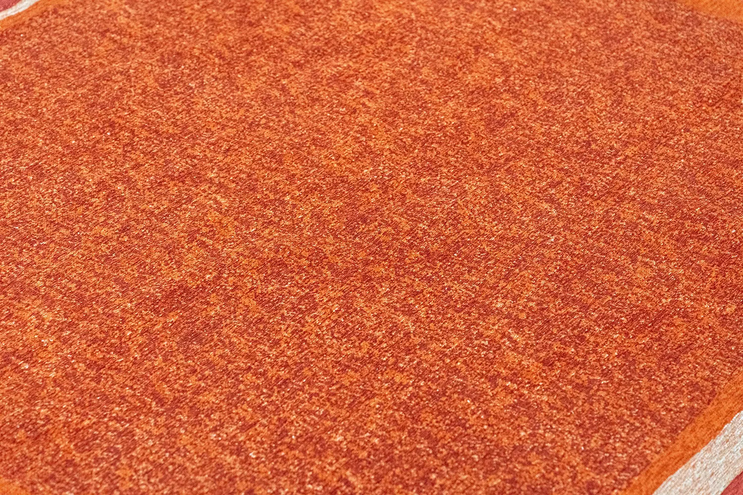 MARBLE Orange Rug with Burgundy and Beige