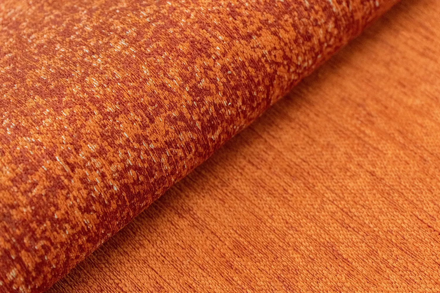 MARBLE Orange Rug with Burgundy and Beige