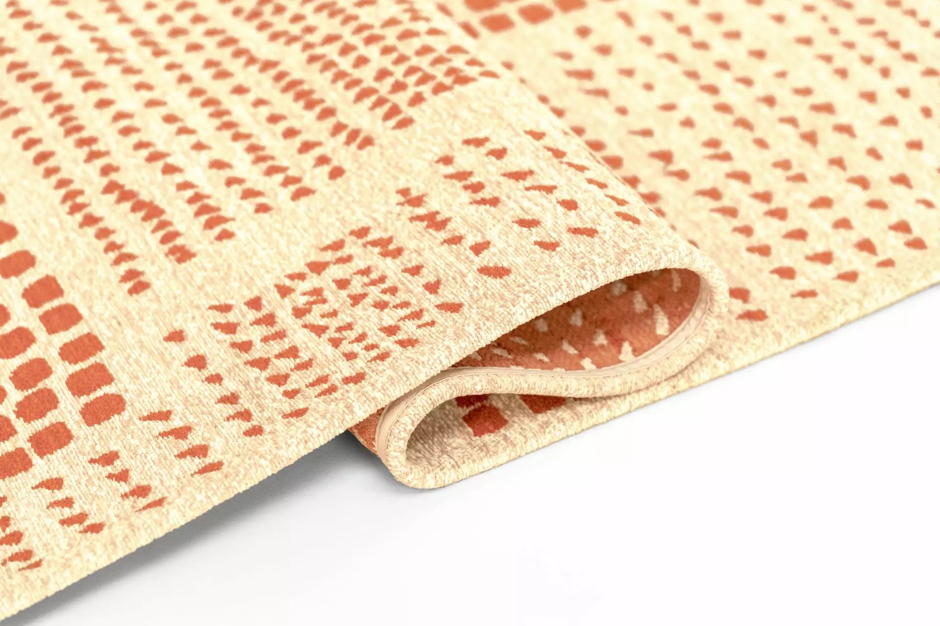 Teppich ZEN beige mit Orange