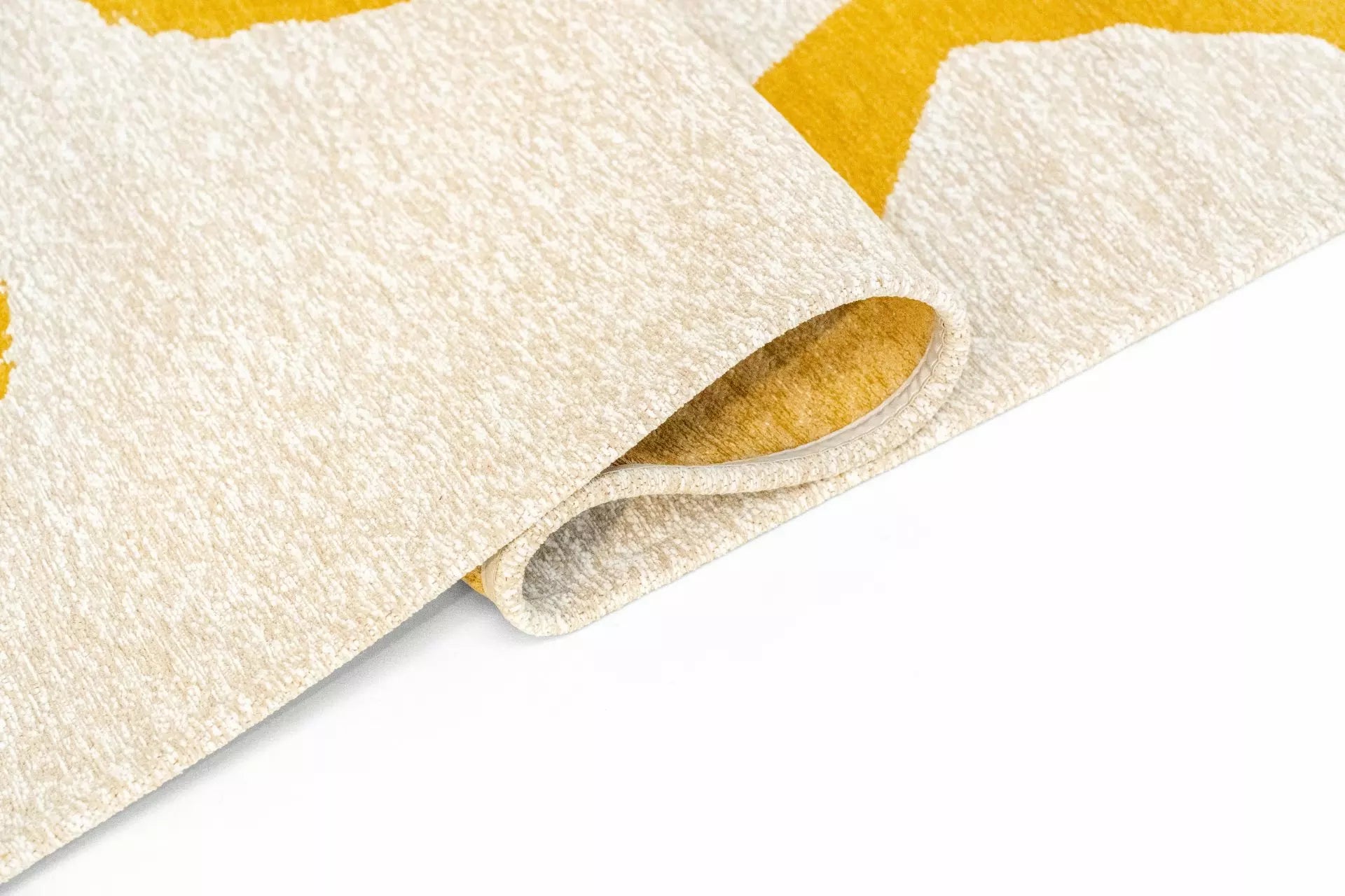 RIBBON White and Yellow Rug