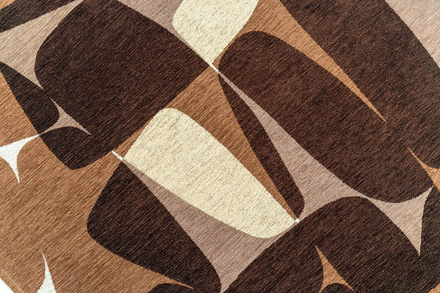 STONES Beige Rug with Brown and Coffee