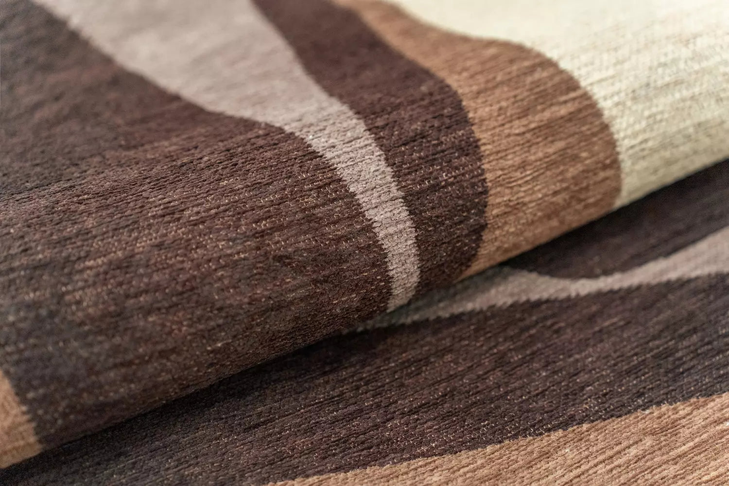 STONES Beige Rug with Brown and Coffee