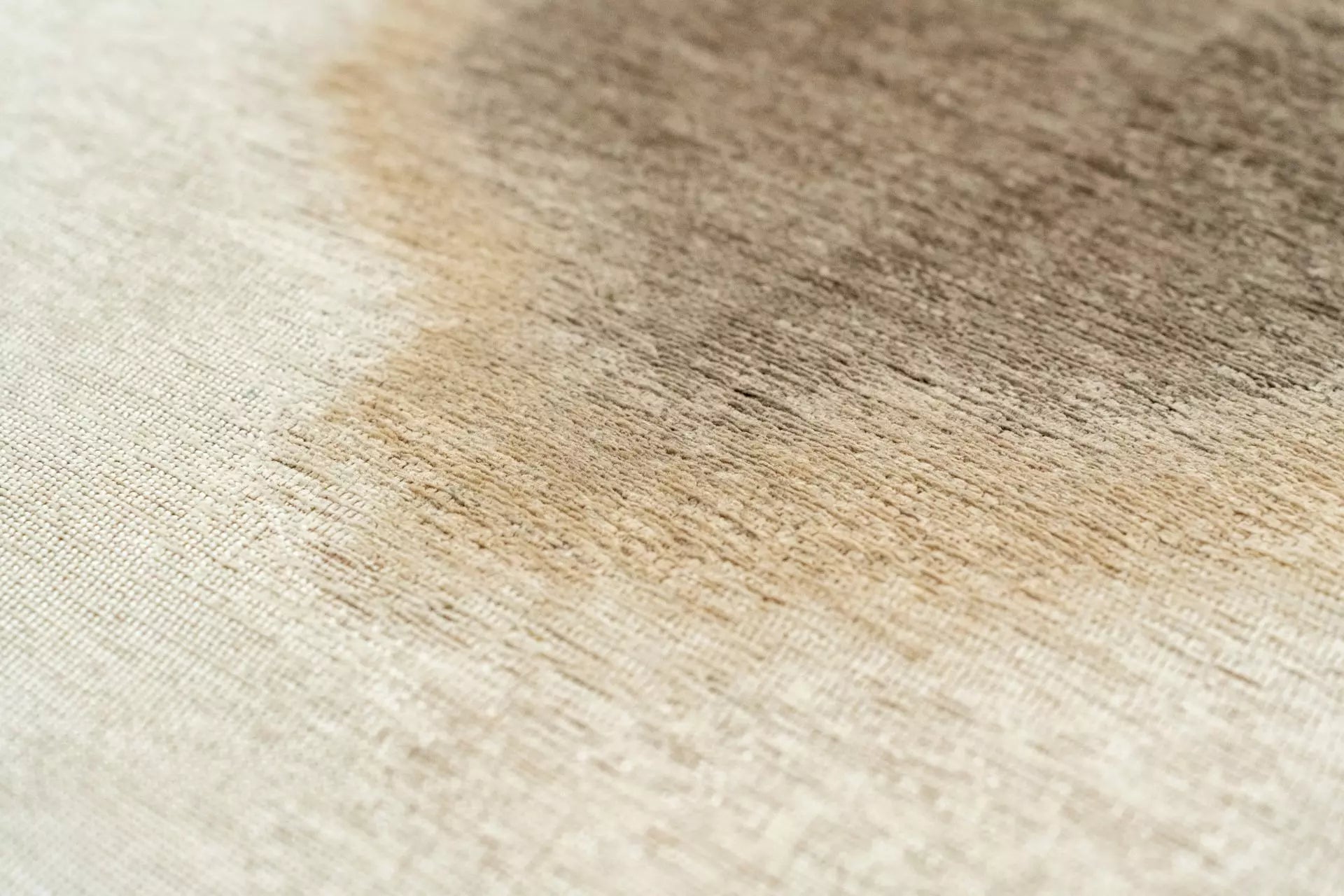 Ovaler Teppich AQUARELLE LEAF creme mit beige