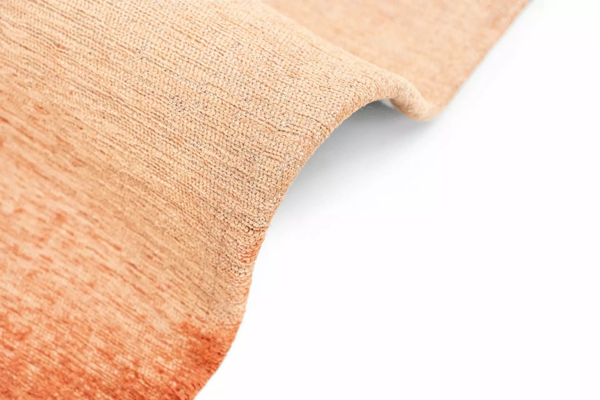 Ovaler Teppich AQUARELLE LEAF rot mit orangefarbenen Akzenten