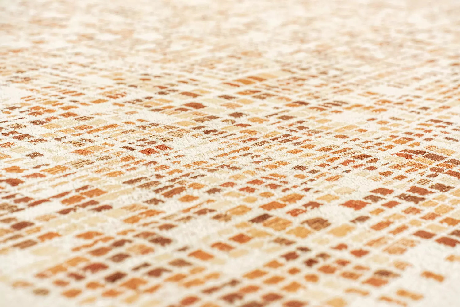 Teppich CUBIK beige mit orange und bordeaux