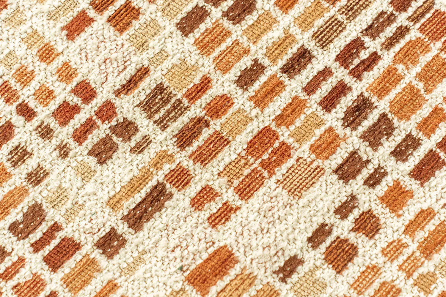 Teppich CUBIK beige mit orange und bordeaux
