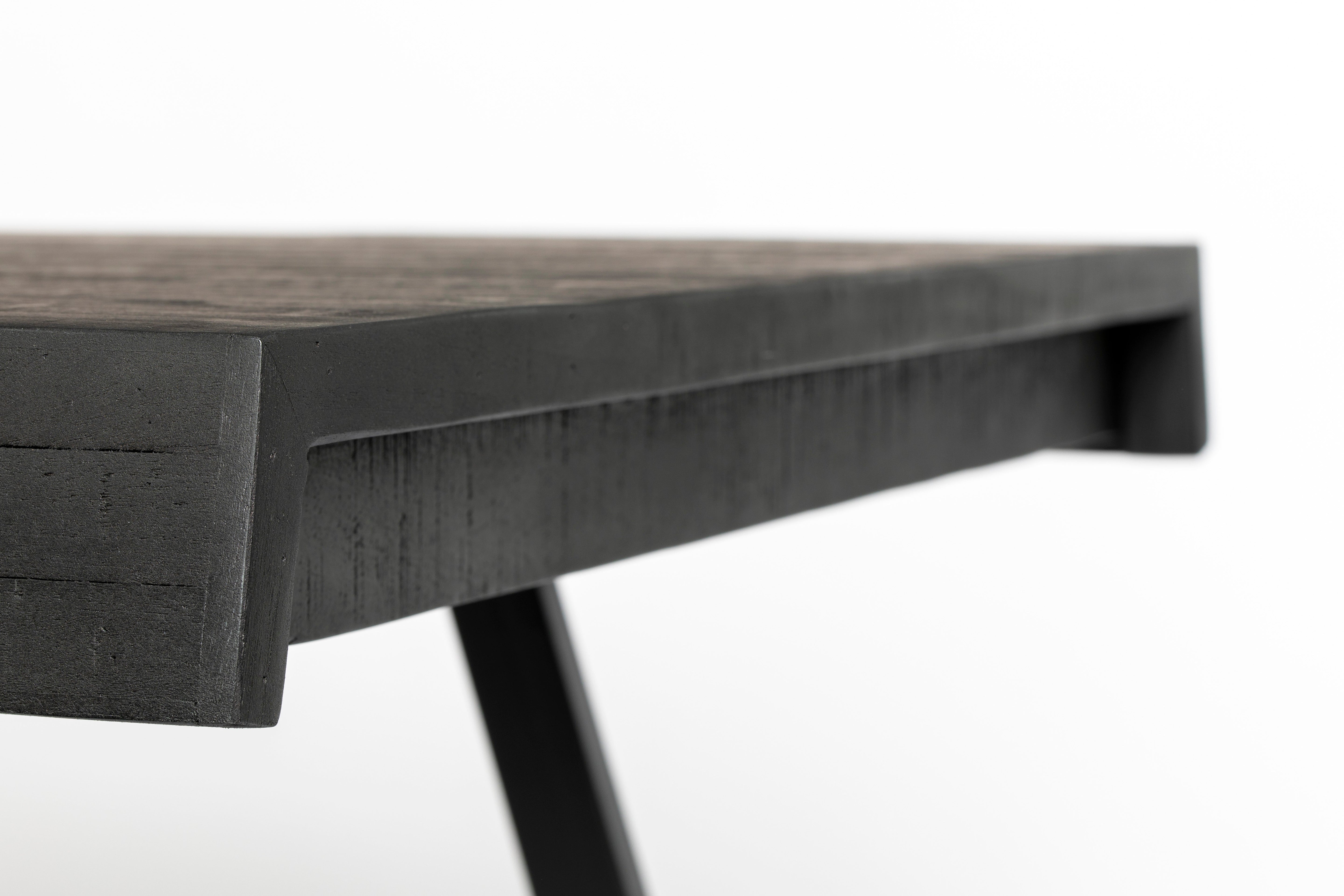 Suri Tisch schwarz lehren Holz