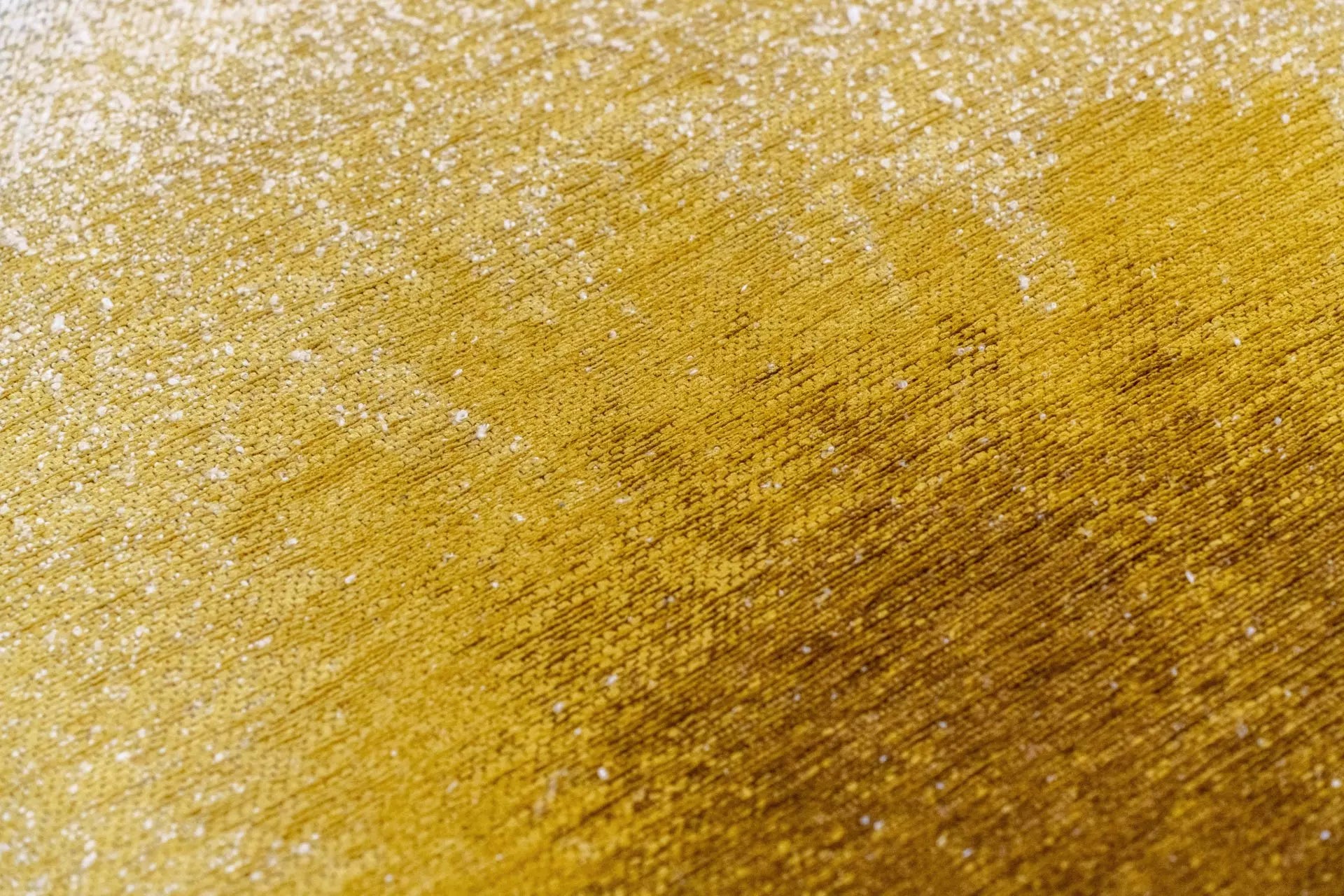 Teppich DROP weiß mit Gelb