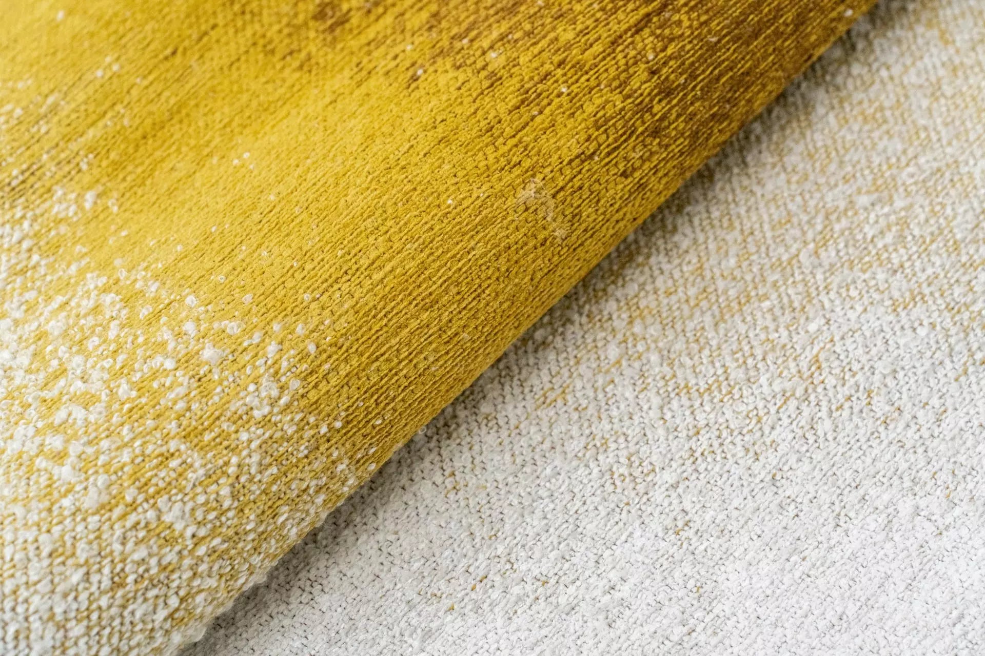 Teppich DROP weiß mit Gelb