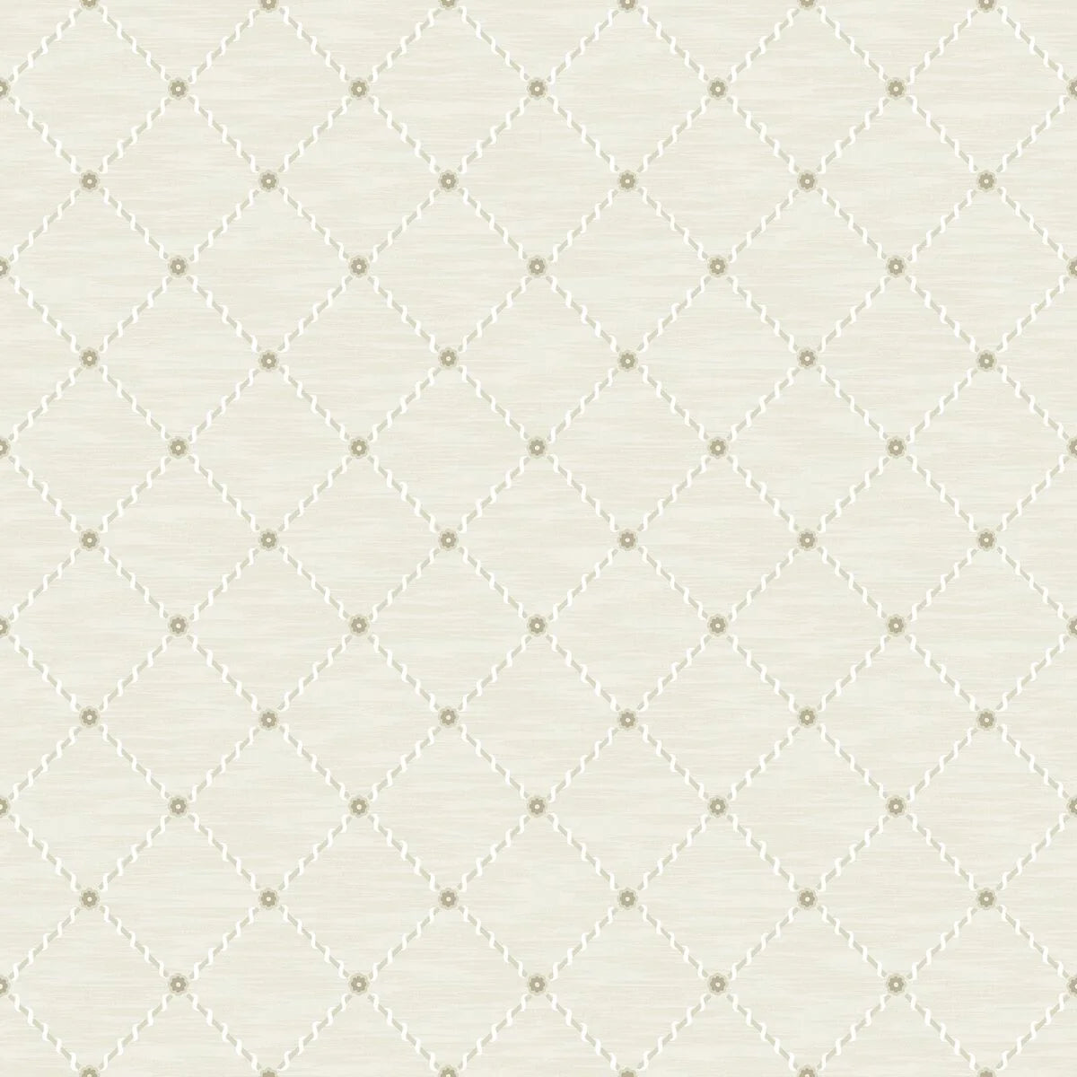Tapete mit geometrischem Muster GOLDEN TRELLIS cremefarben mit Gold