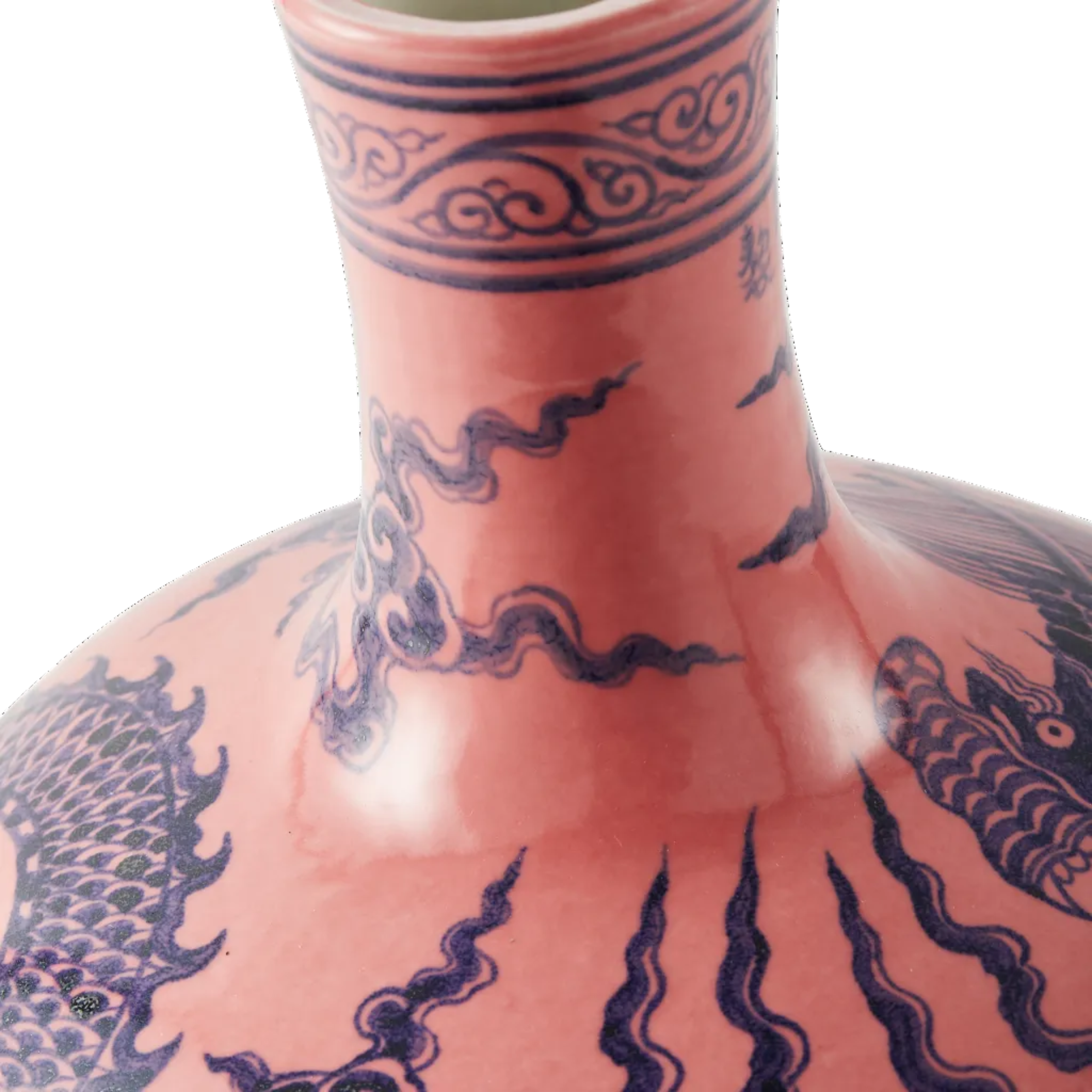 Vase DRAGON BALL BODY rosa mit lila