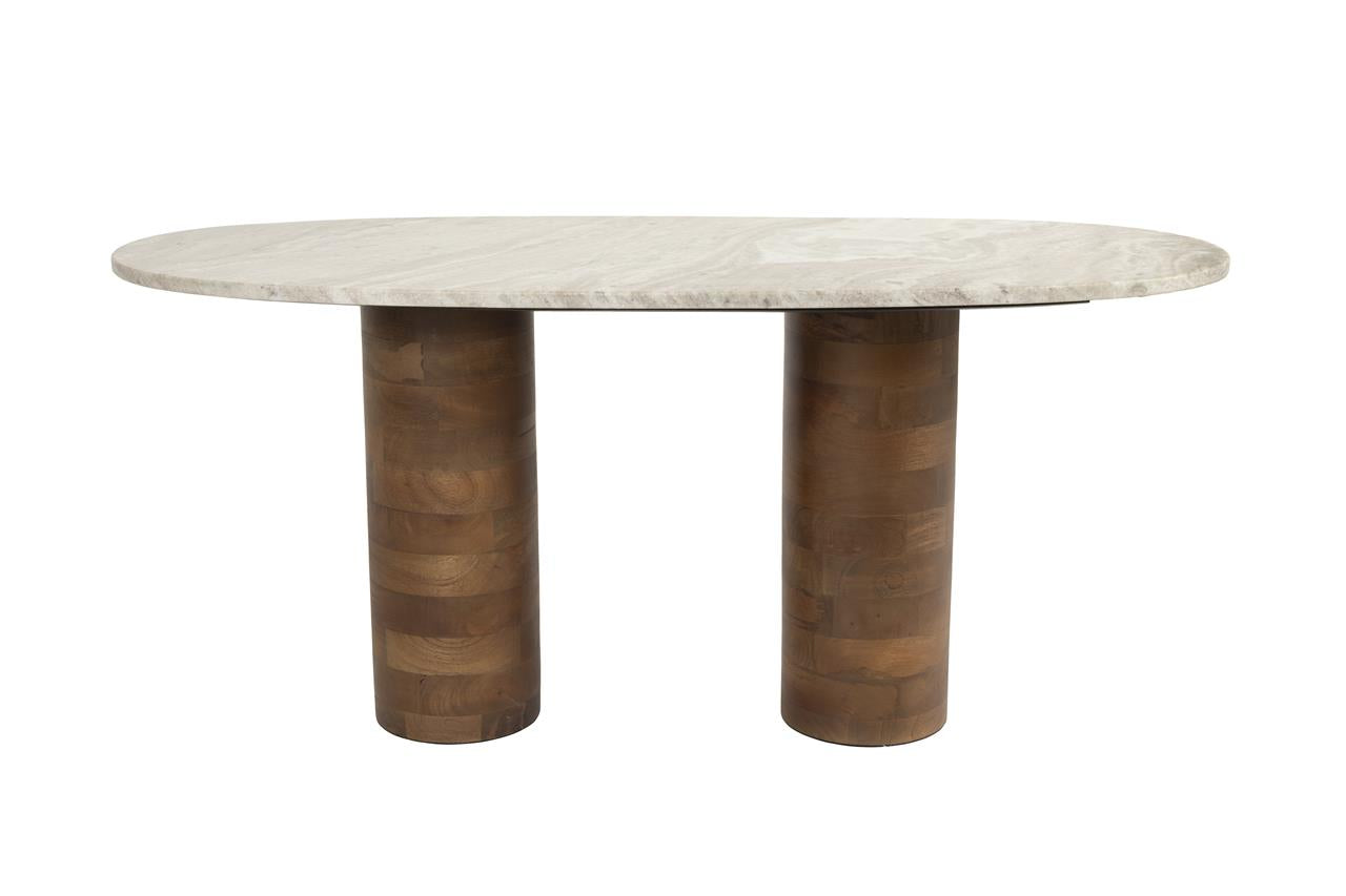 Round coffee table KOUK mango wood