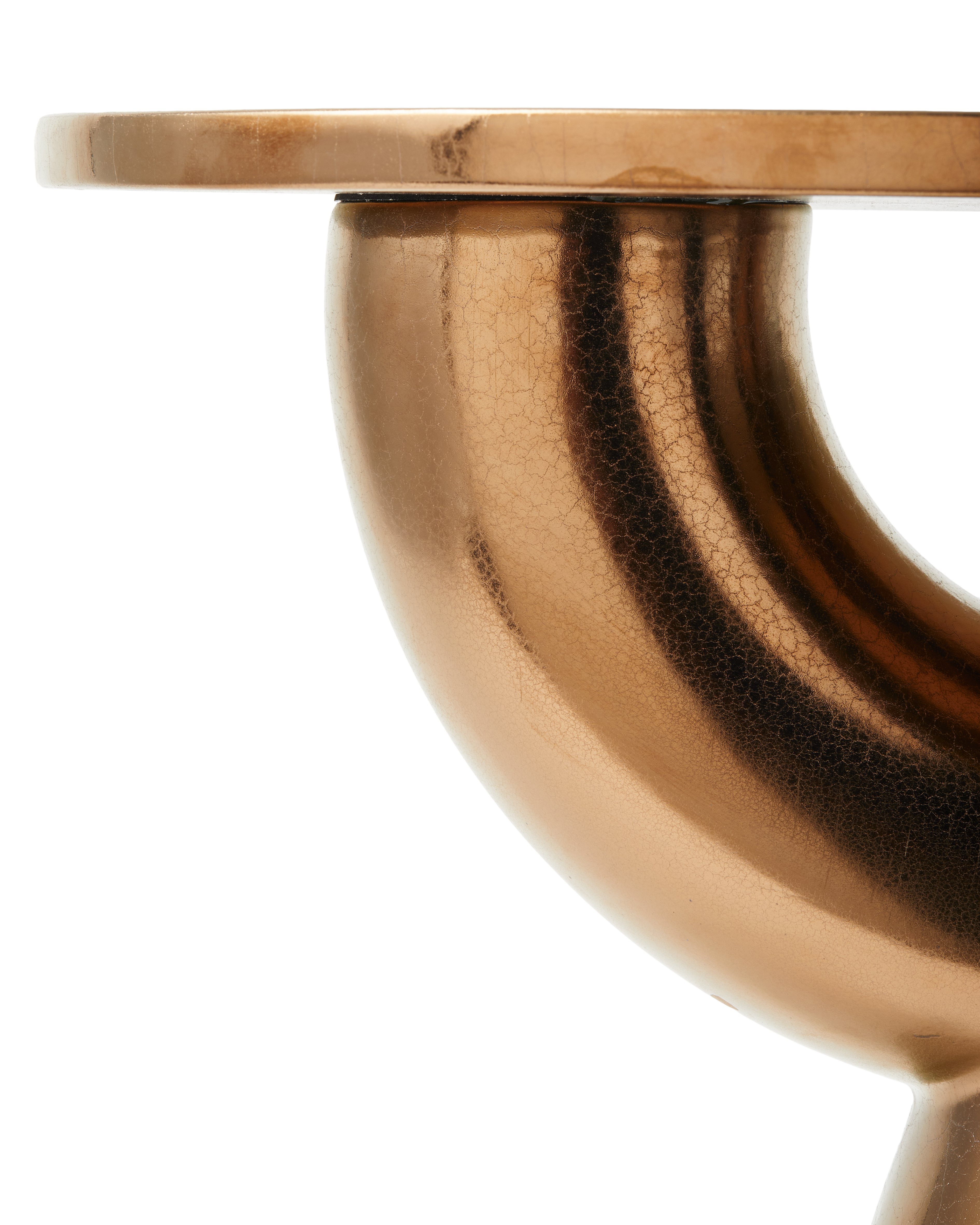 Beistelltisch ANISH kupferne Keramik