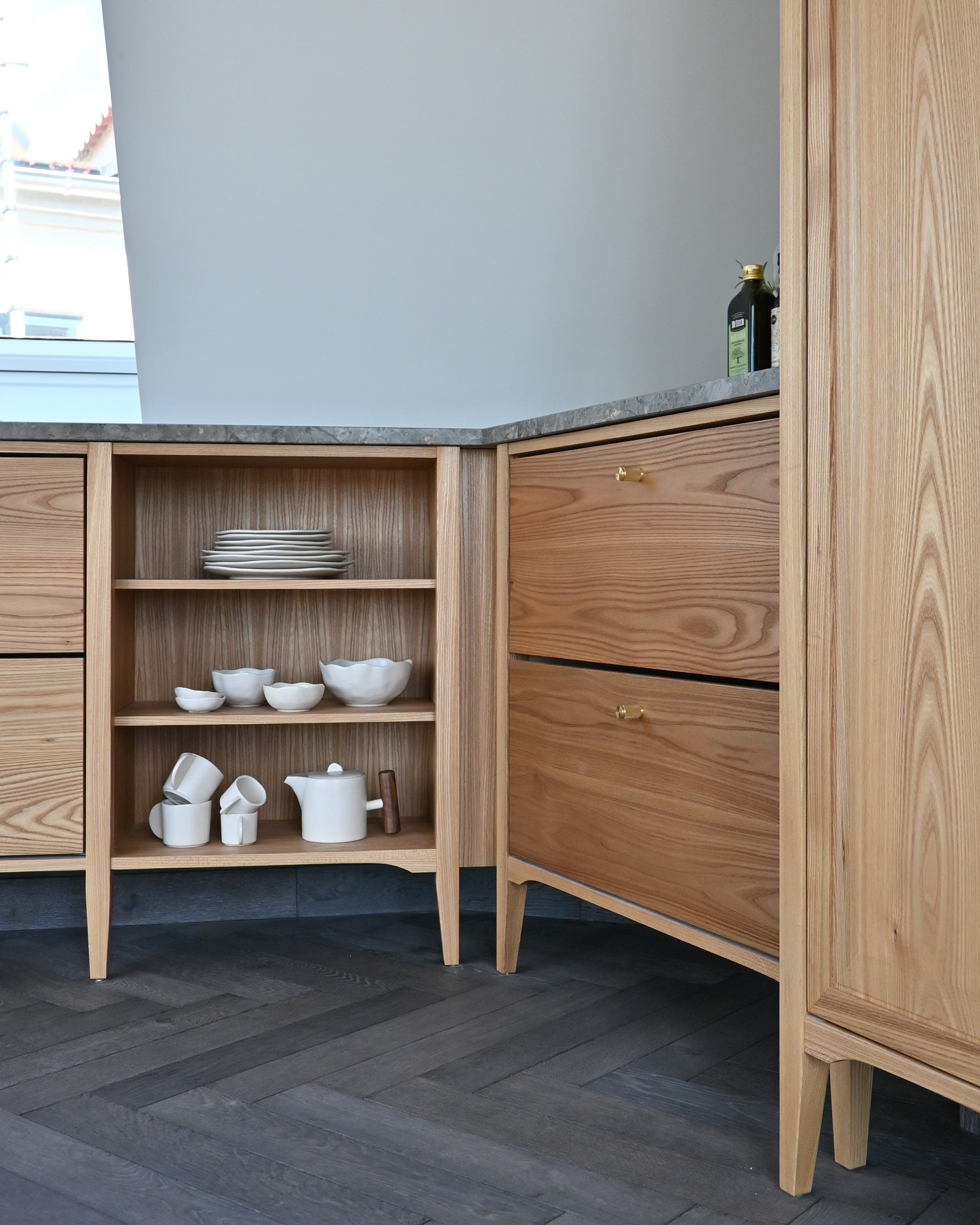 Native White Stoneware Teapot