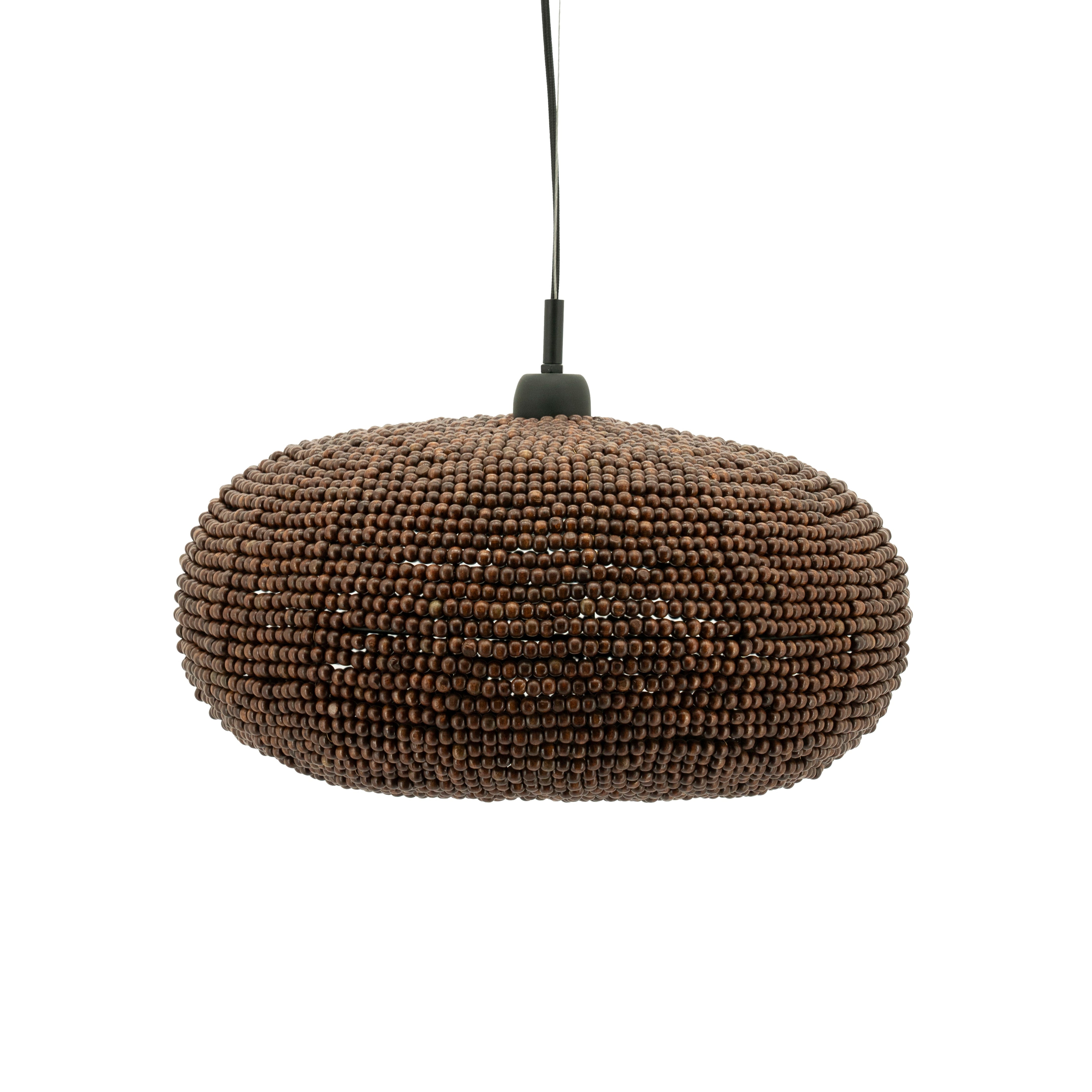 Pendelleuchte SHANGA dunkles Holz