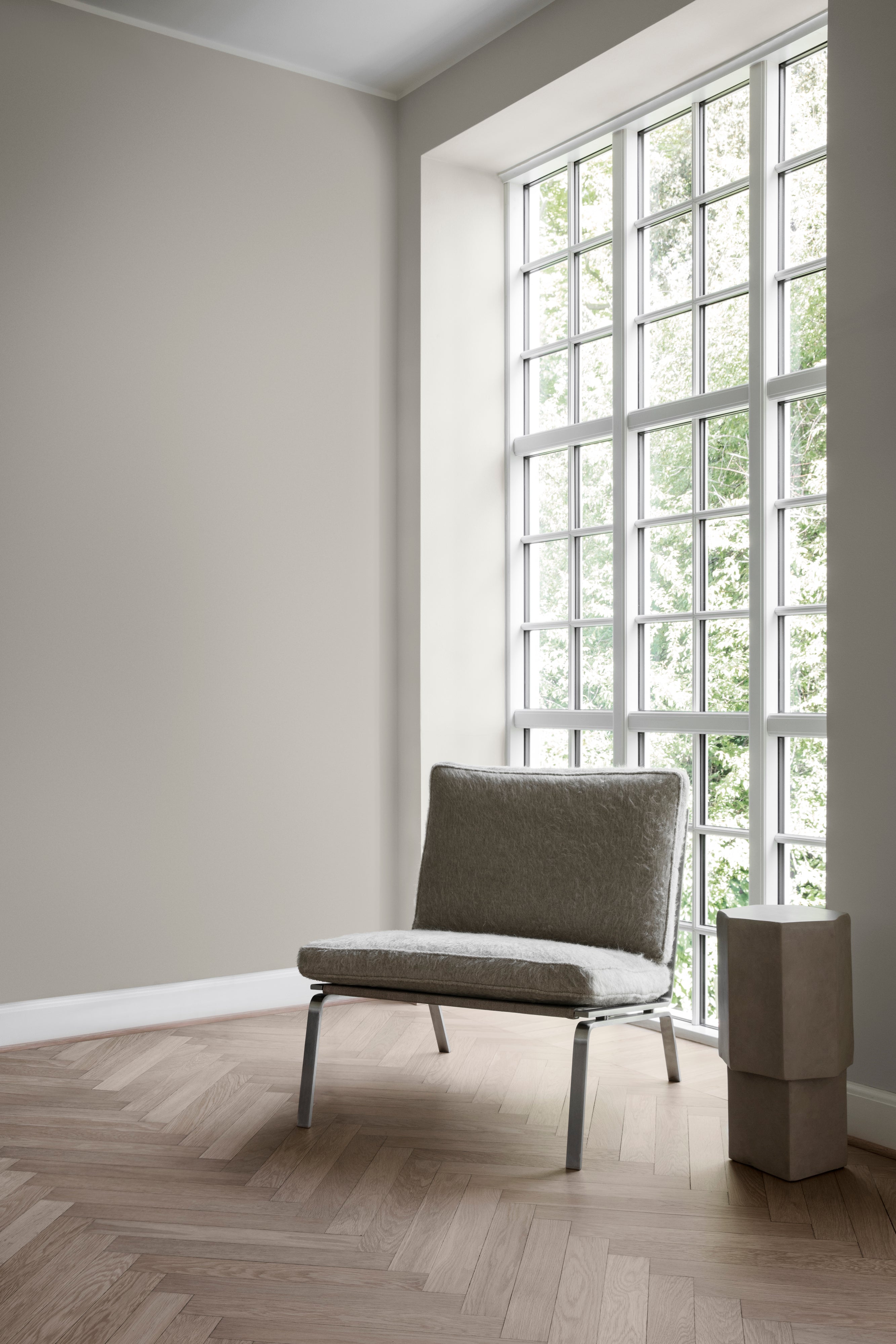 QUARTZ Side Table Beige Concrete