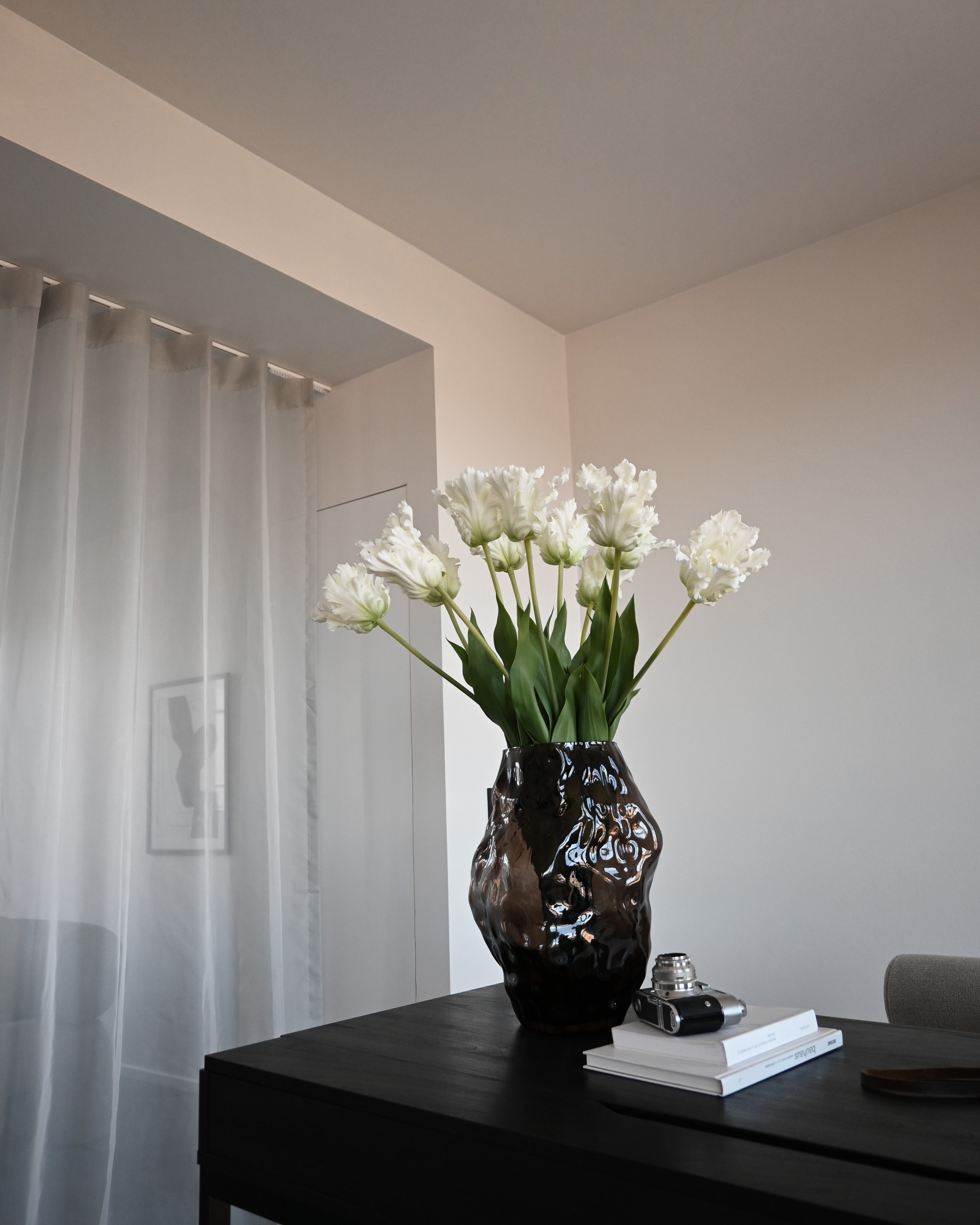 Vase KATACHI braunes Glas