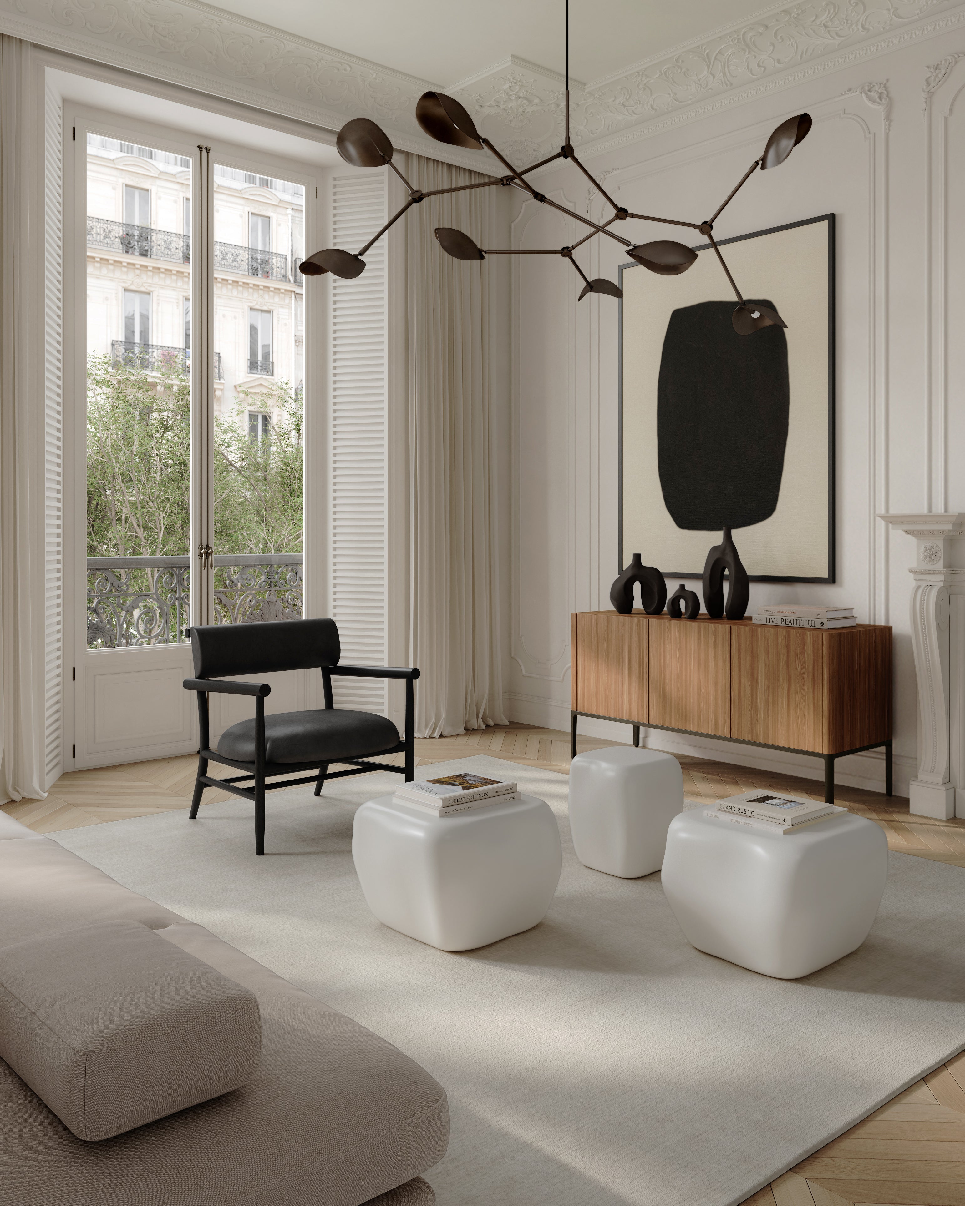 Fotel NAMA schwarze Anilinleder