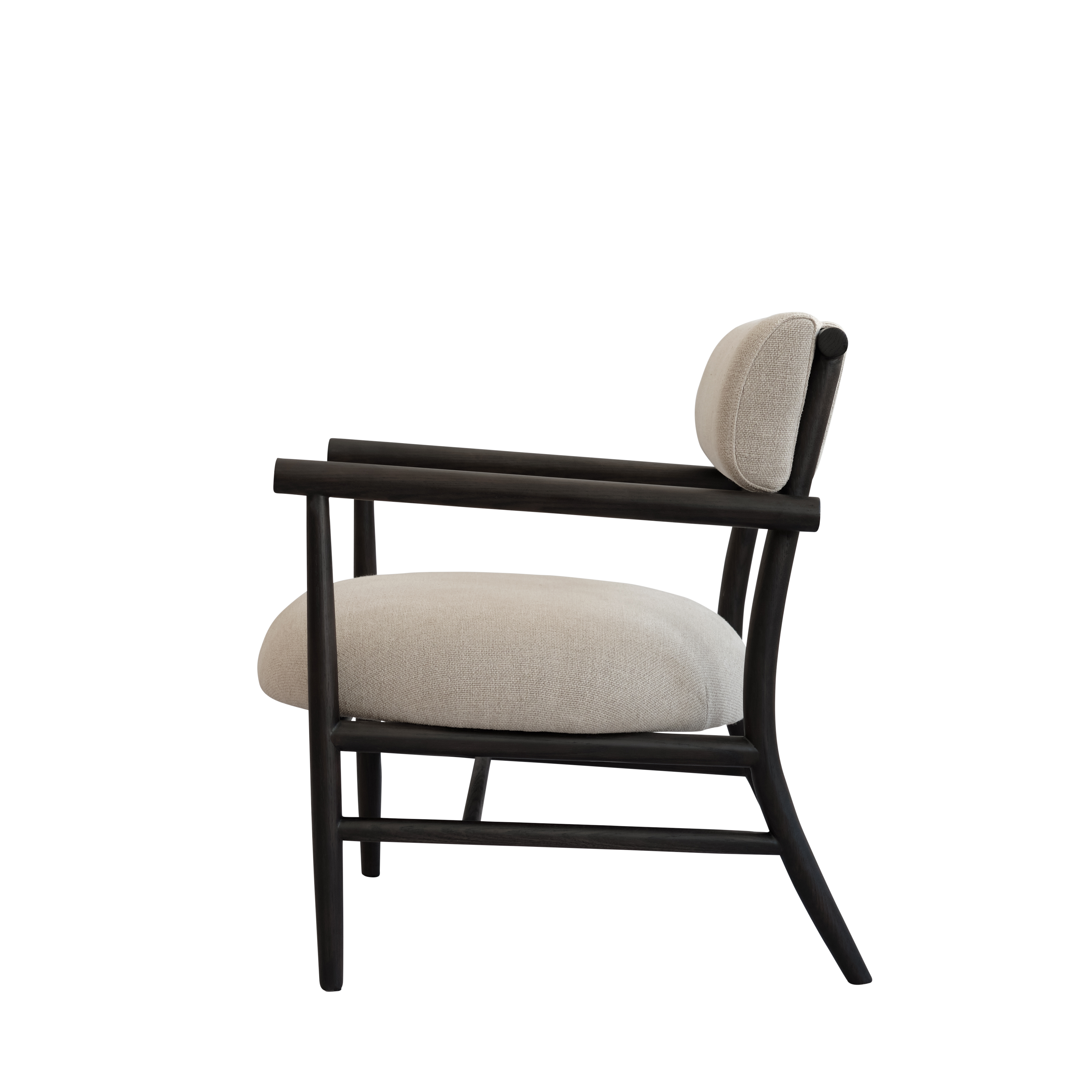 NAMA armchair beige with black base