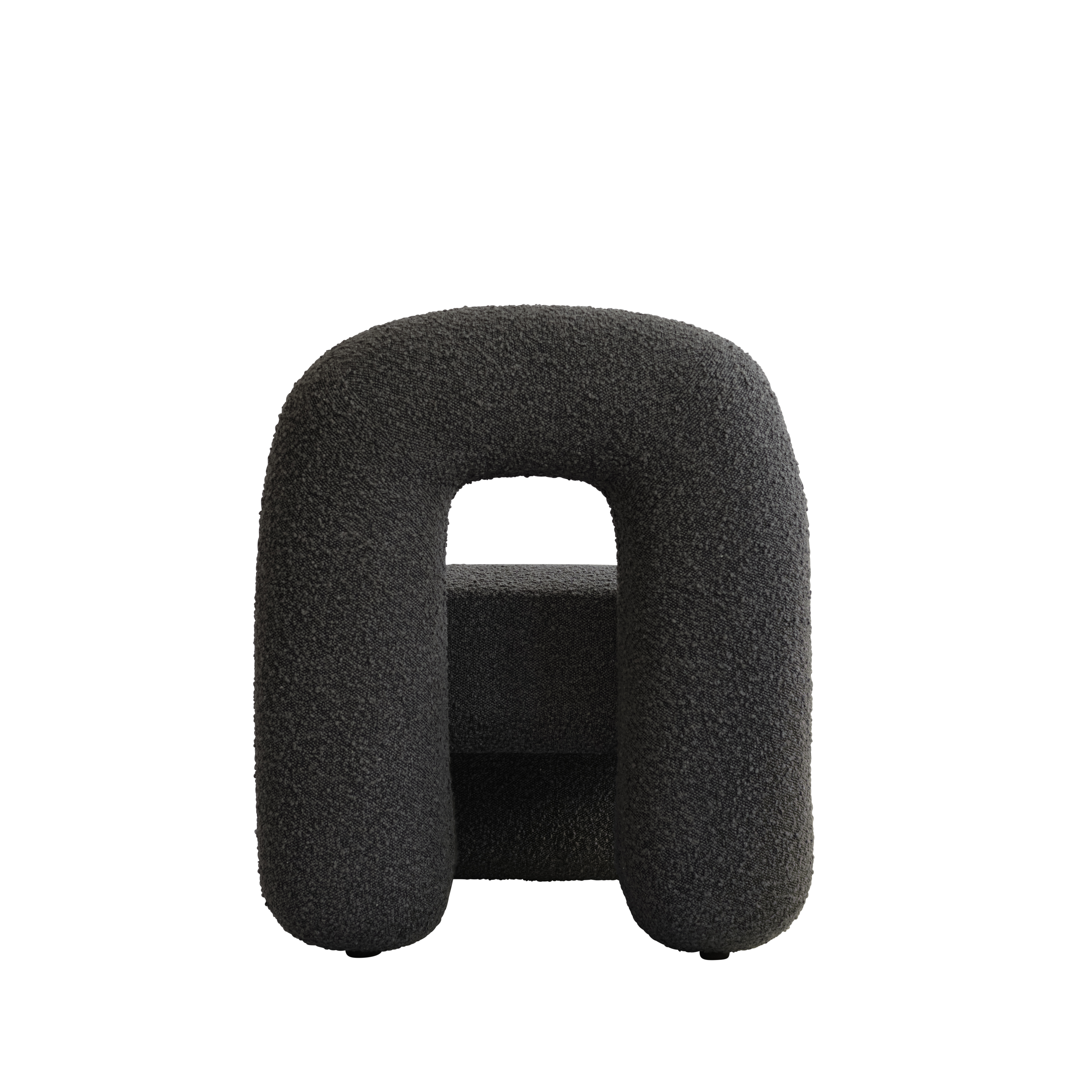 Sessel DAIKU grau-braun Bouclé