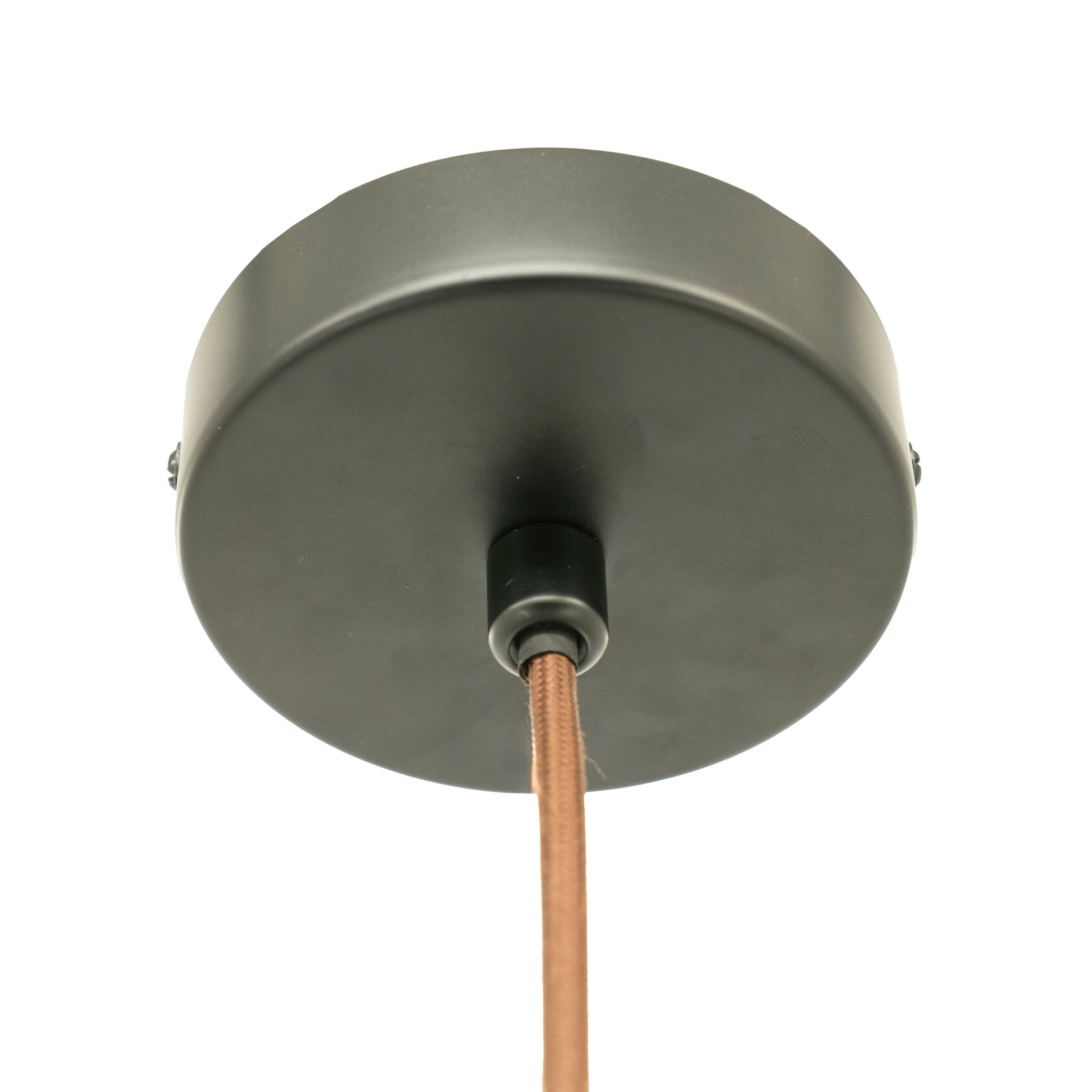 Lampa wisząca COCOON DUO beżowy z brązowym wykończeniem