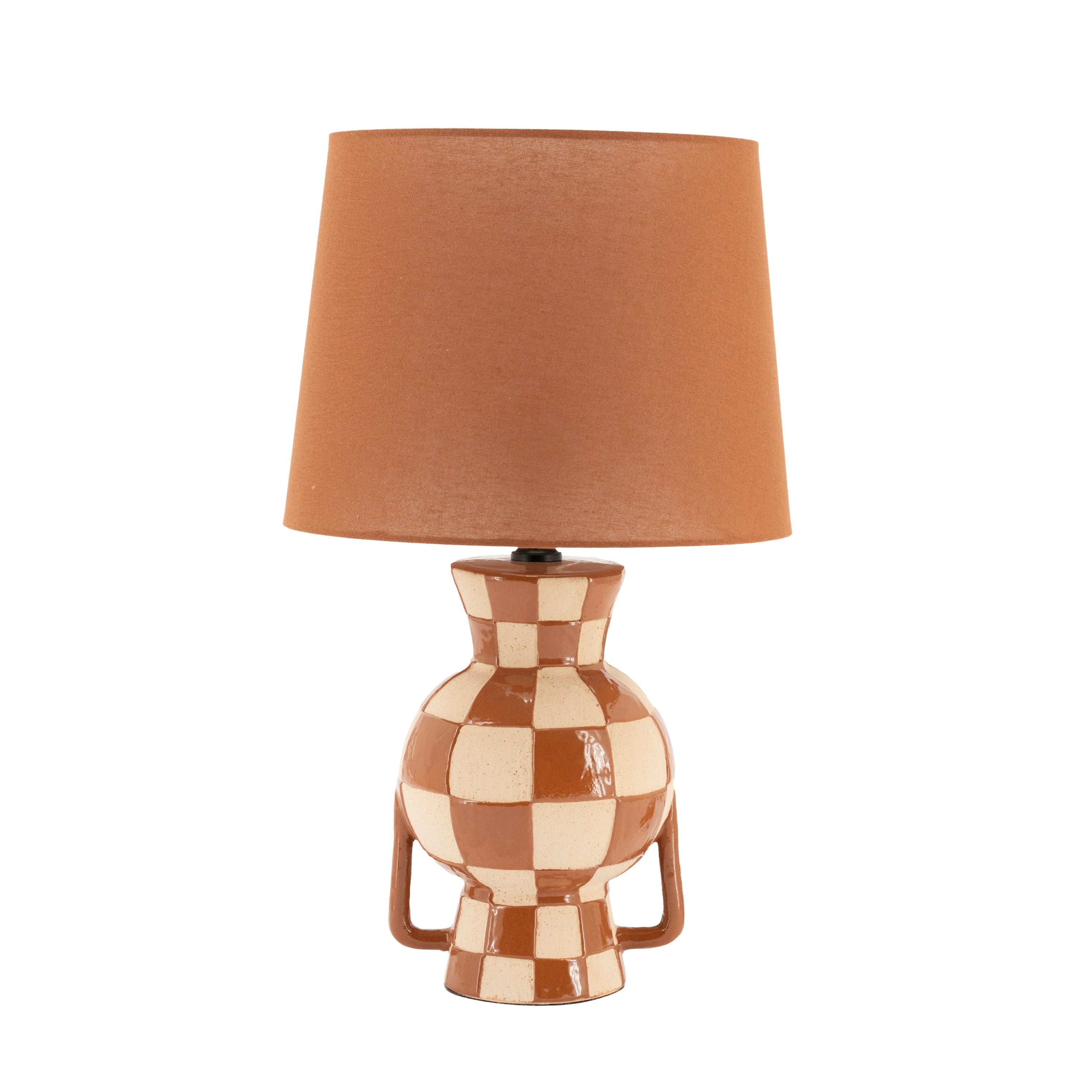 Lampa stołowa BLOCSY DUO karmelowy z beżowym – By Boo
