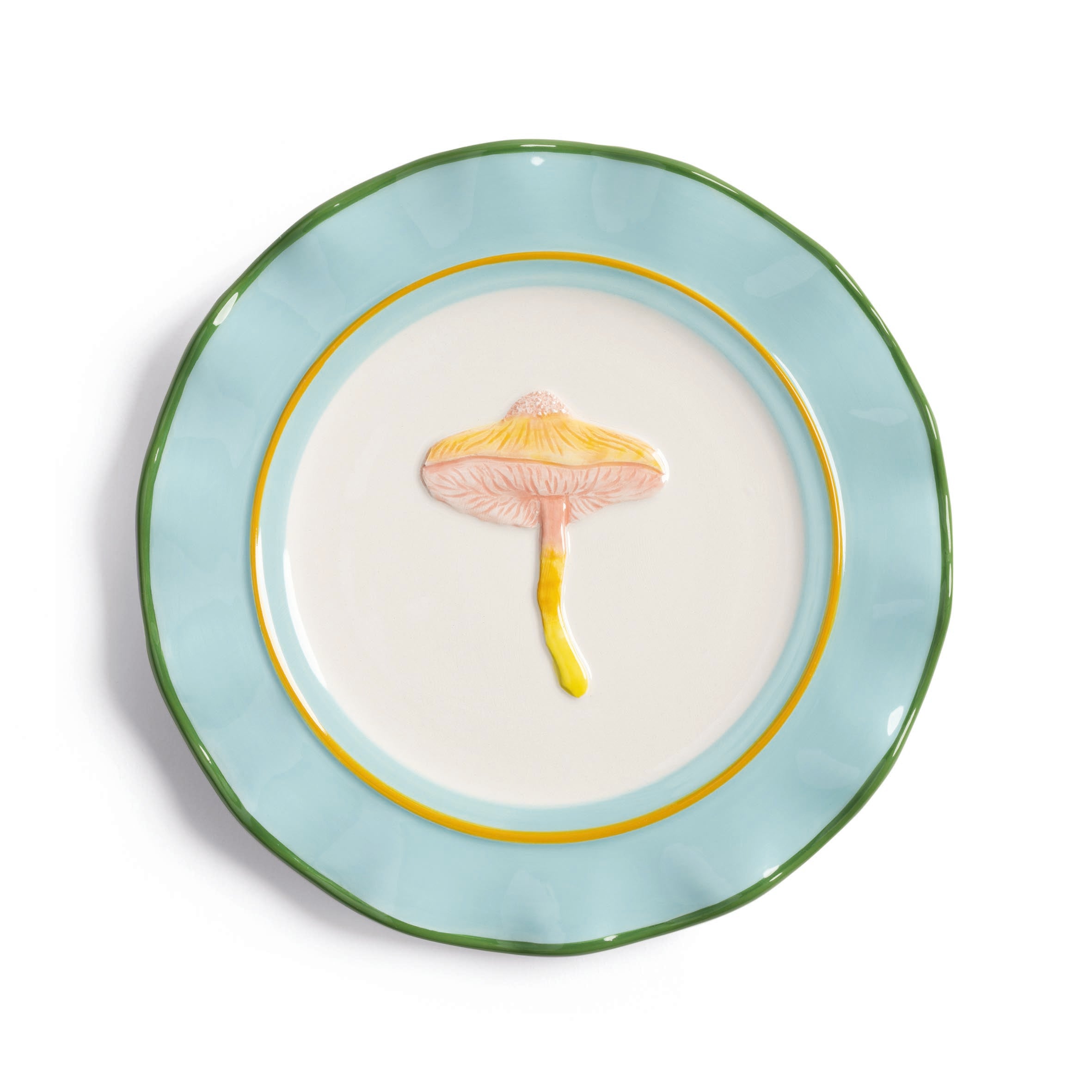Colorful MAGIC MUSHROOM Dessert Plate Set