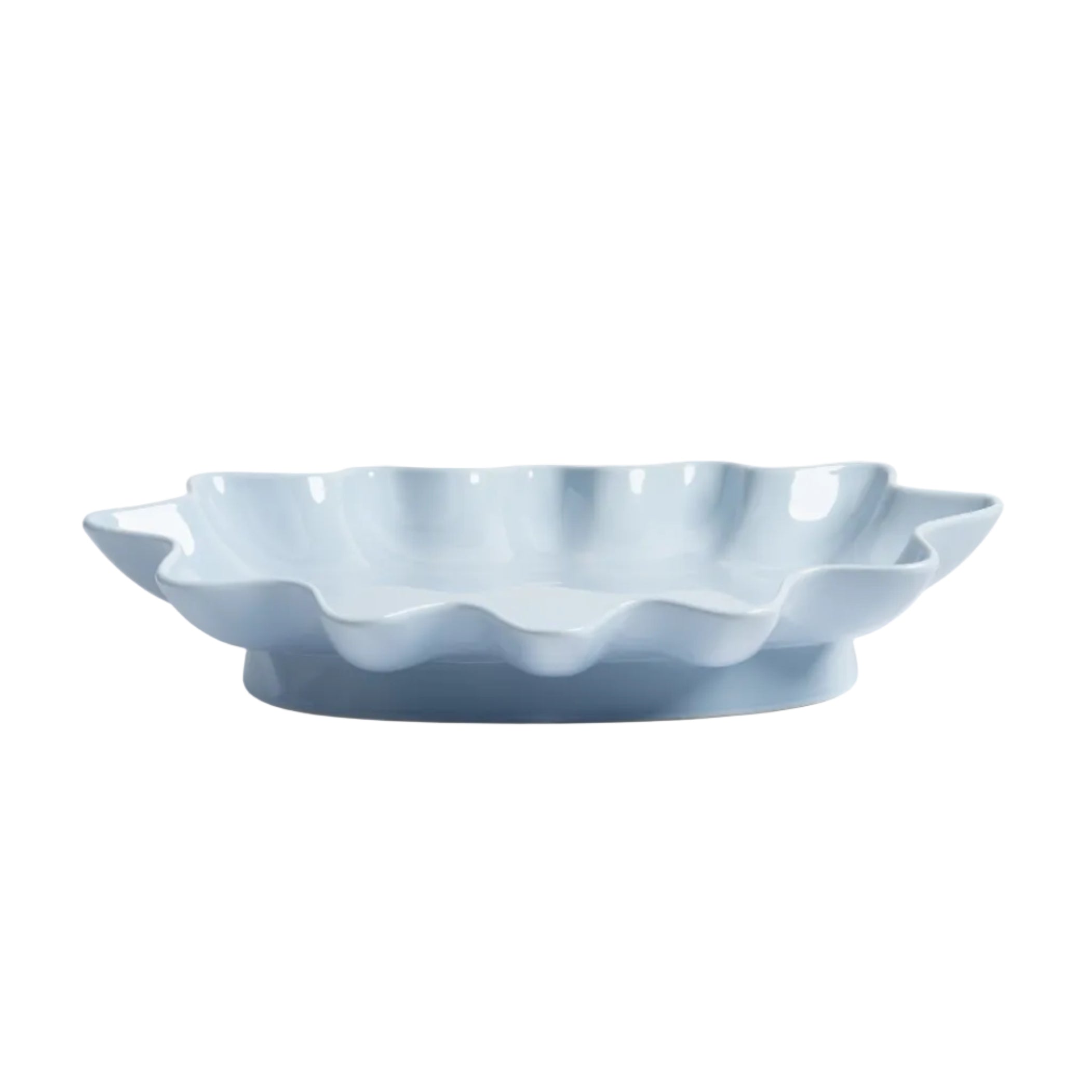 Ovaler SUN Teller blau