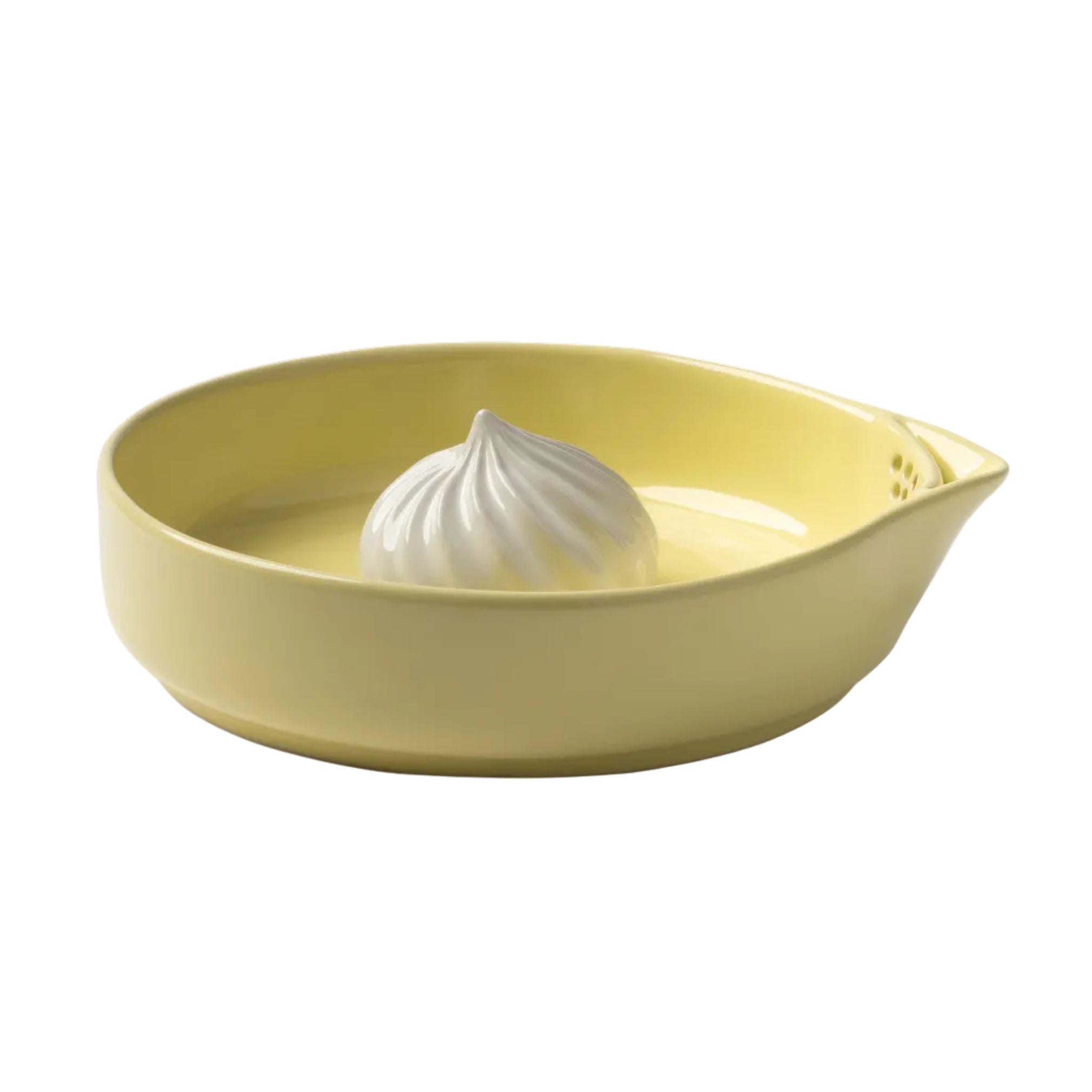 PUDDING yellow and white citrus juicer