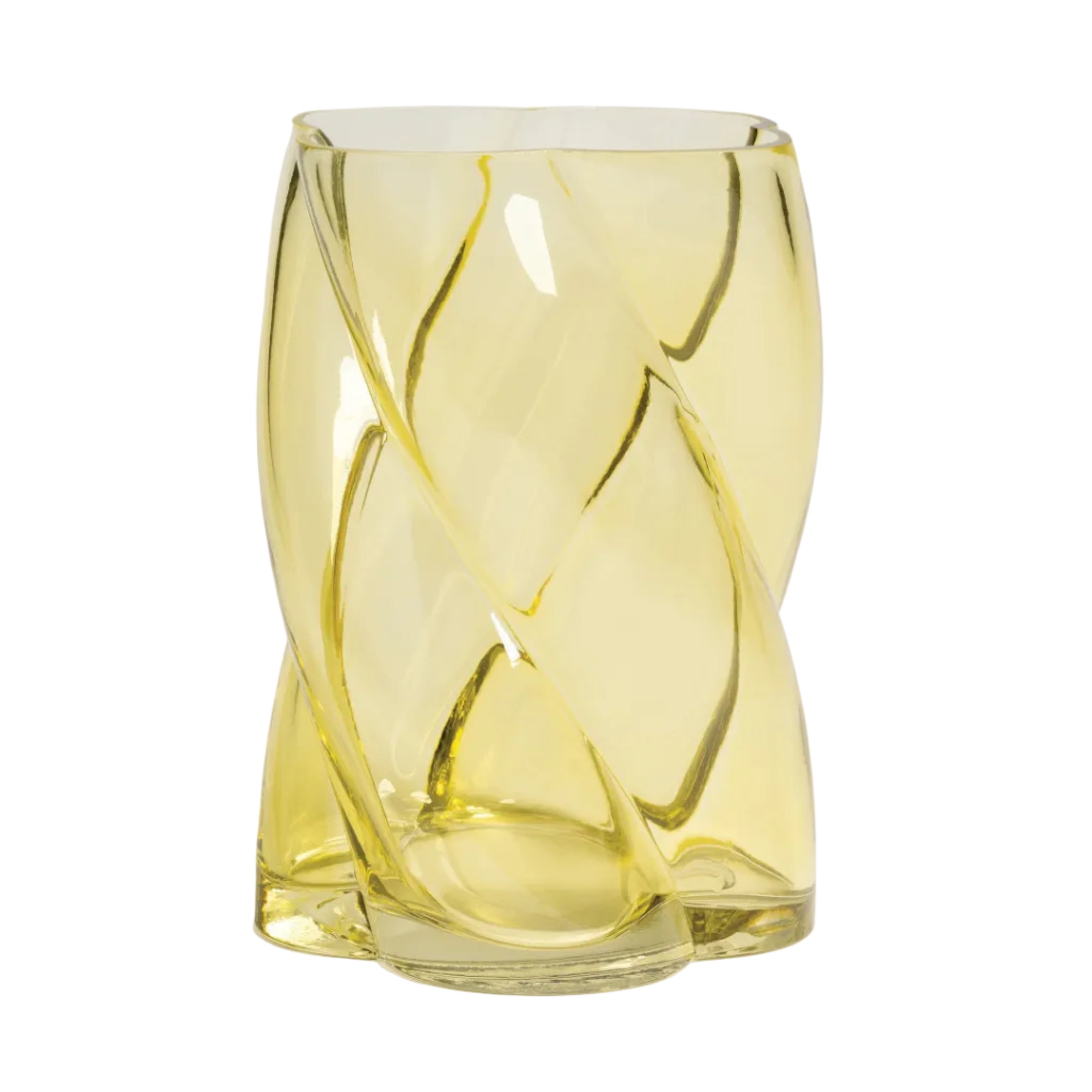 Vase MARSHMALLOW gelbes Glas