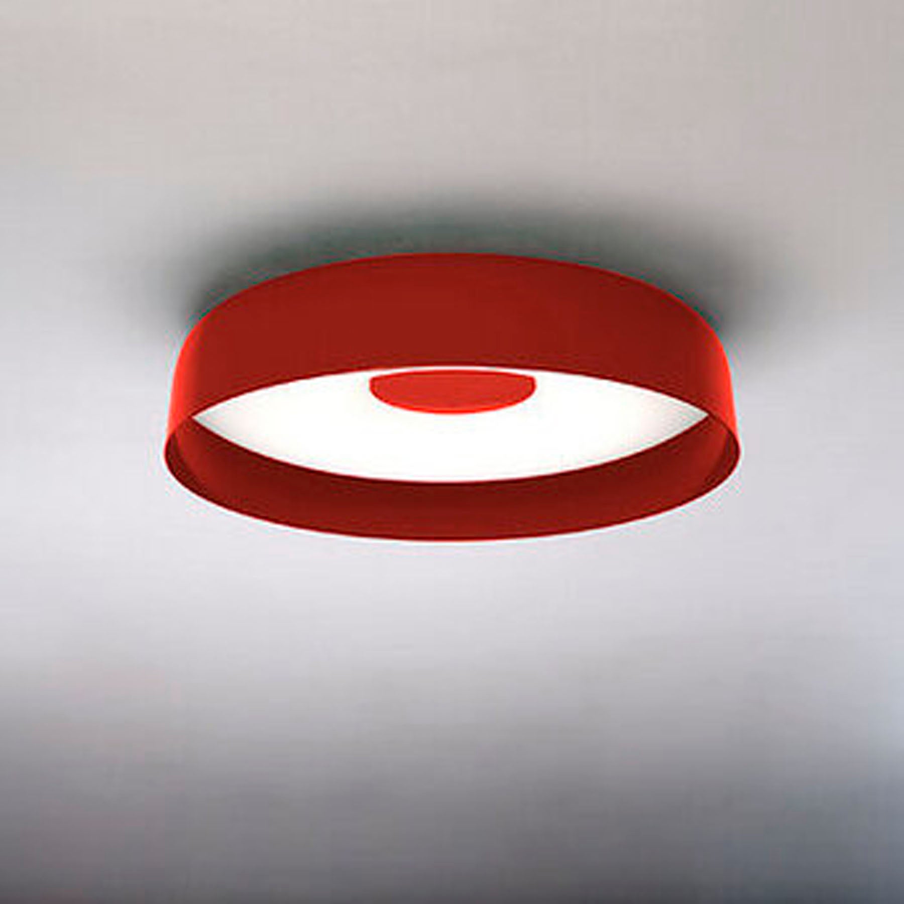 Wandlampe PAPAVERO in glänzendem Rot