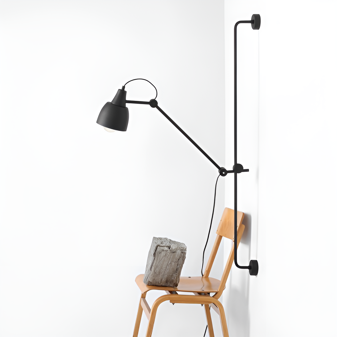 Wandlampe mit verstellbarem Arm DRON schwarz