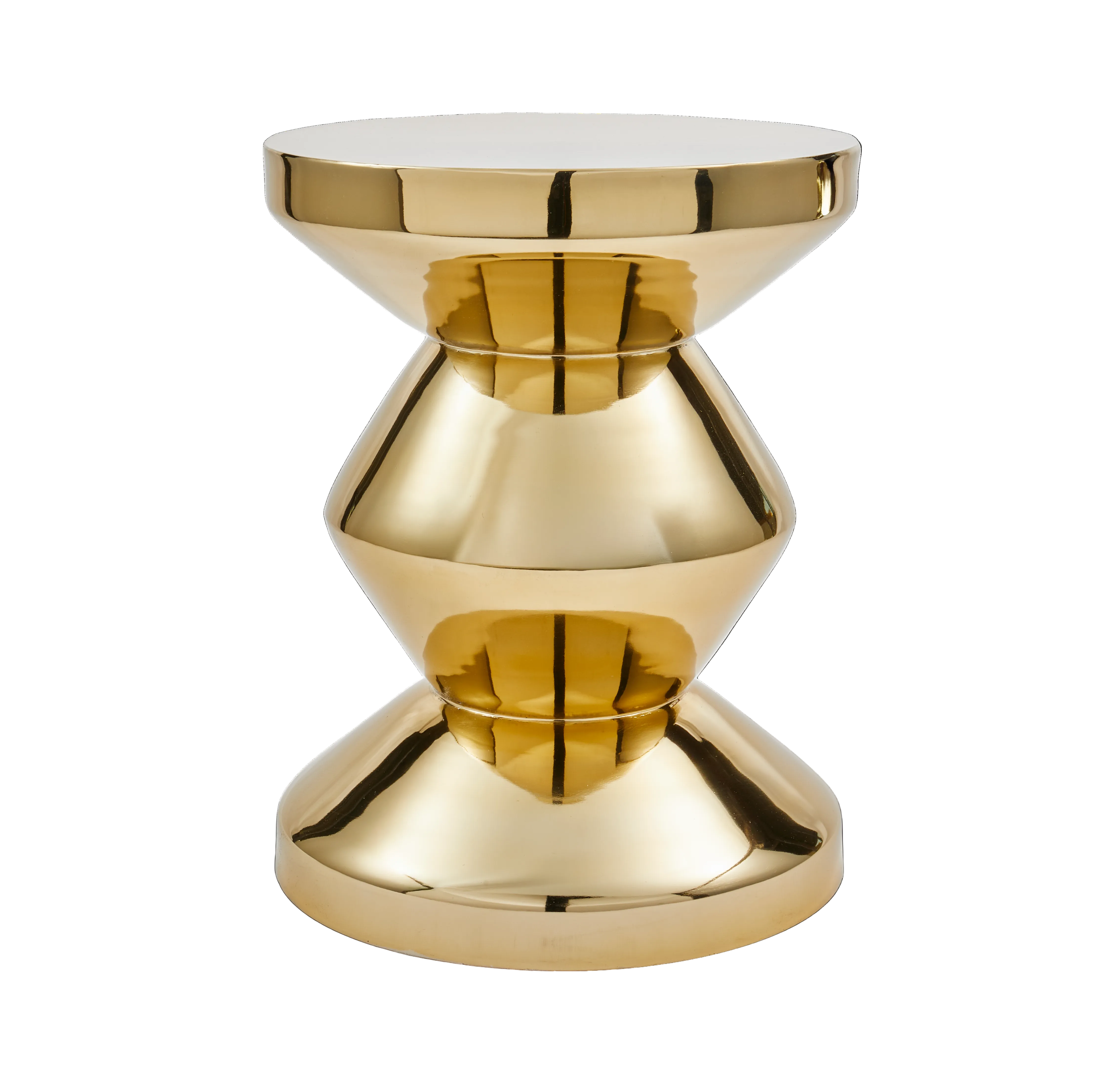ZIG ZAG METAL Stool Gold
