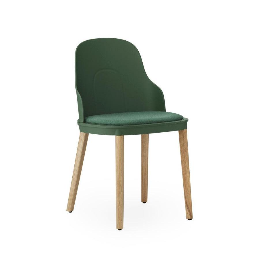 Allez Green Main Line Flax chair with an oak base