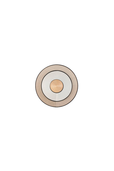Beige cymbal wall lamp
