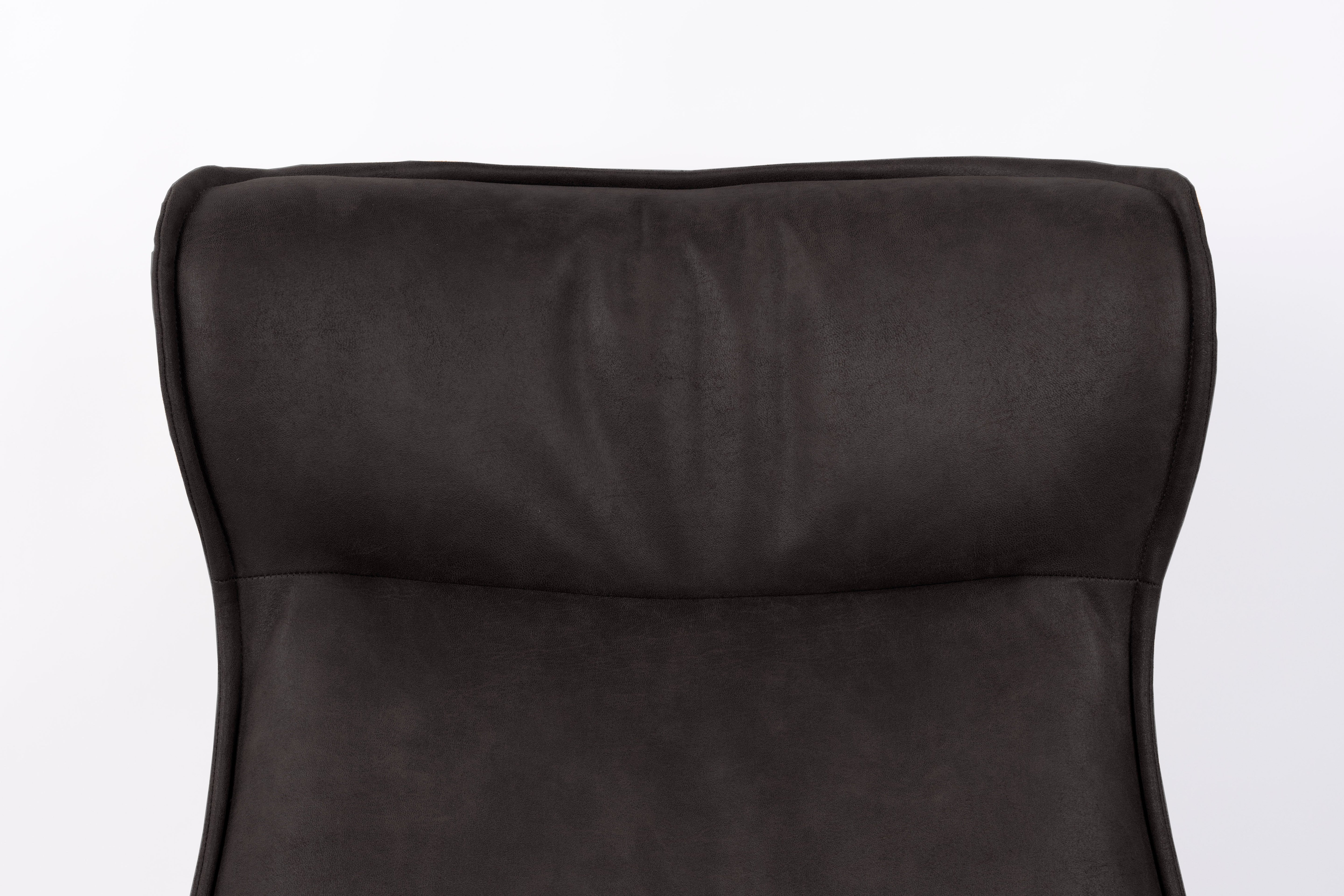 John anthracite swivel chair