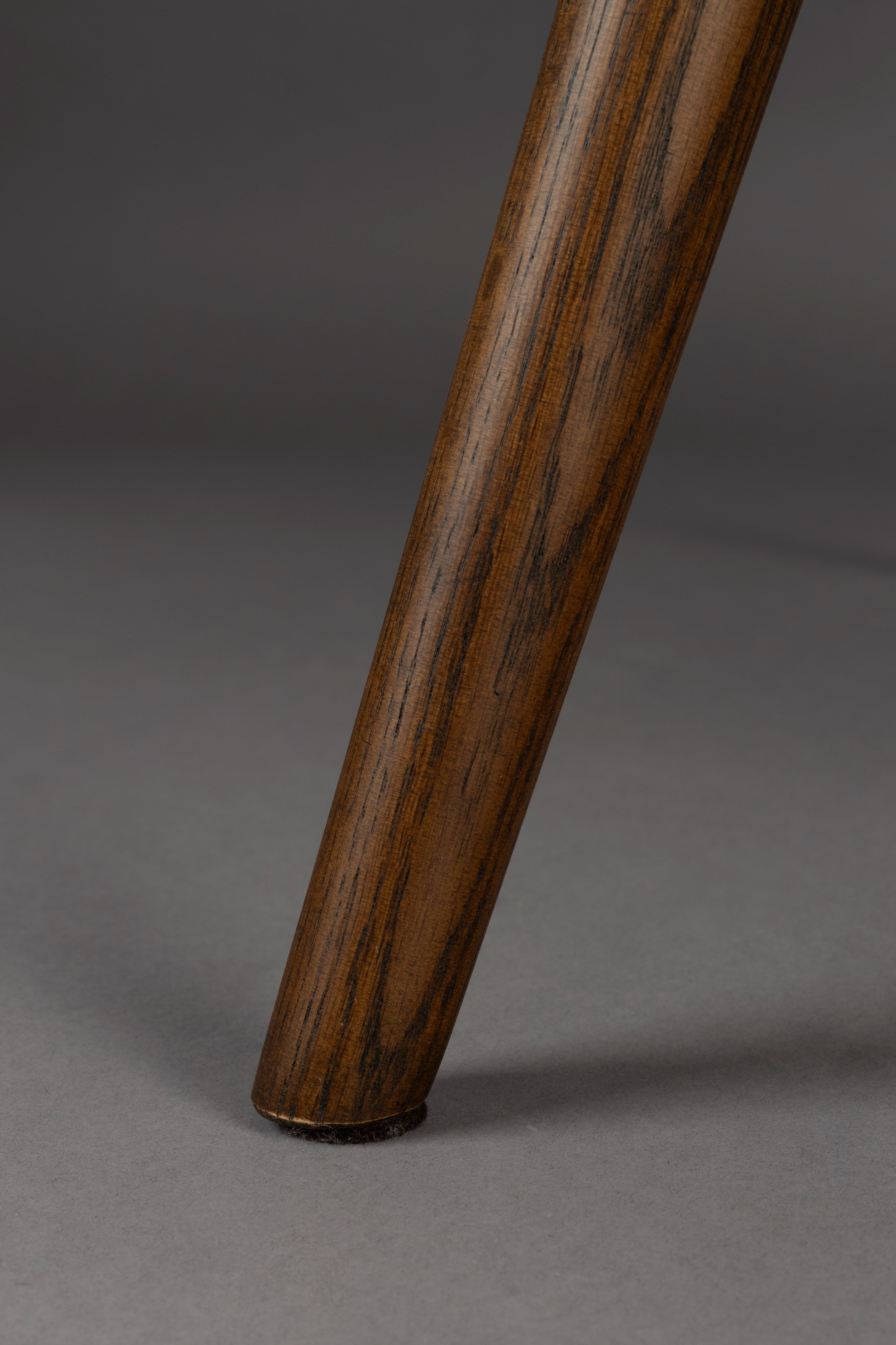 Sessel LENN braunes Samt mit Holzgestell