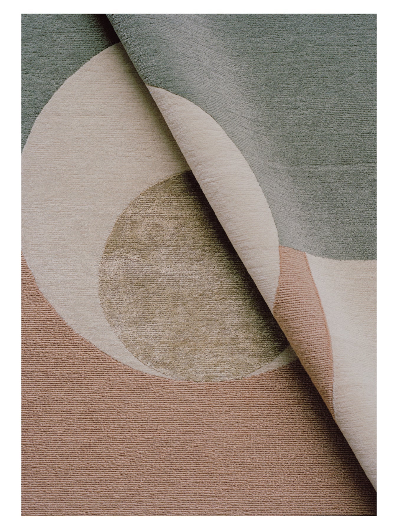 ETERNAL ORB round carpet dark beige