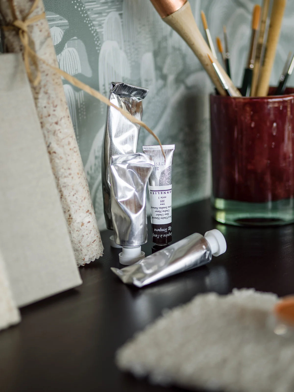 Vlies-Tapete mit Landschaft INDIGO GARDEN hellgrün