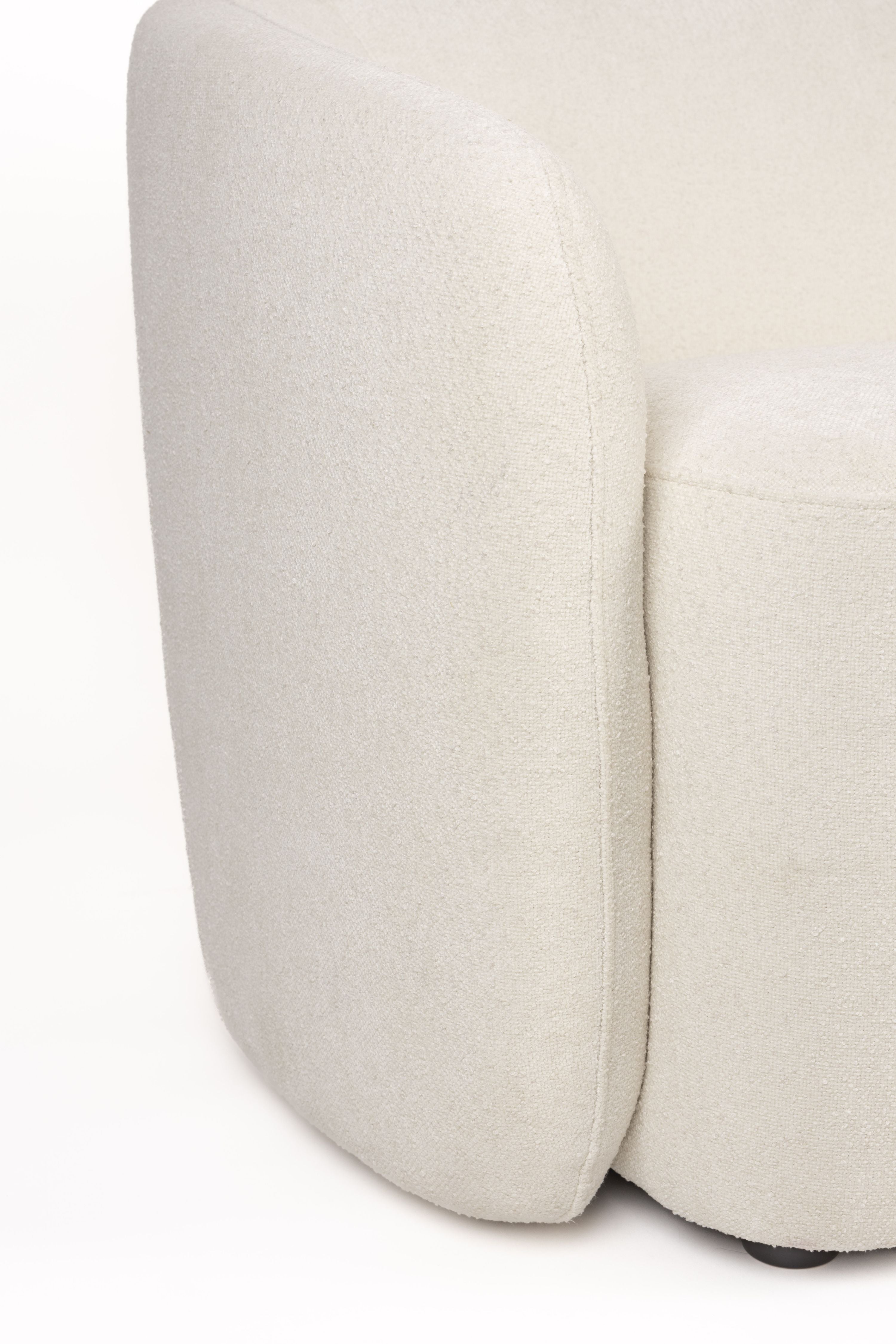 White linen sofa