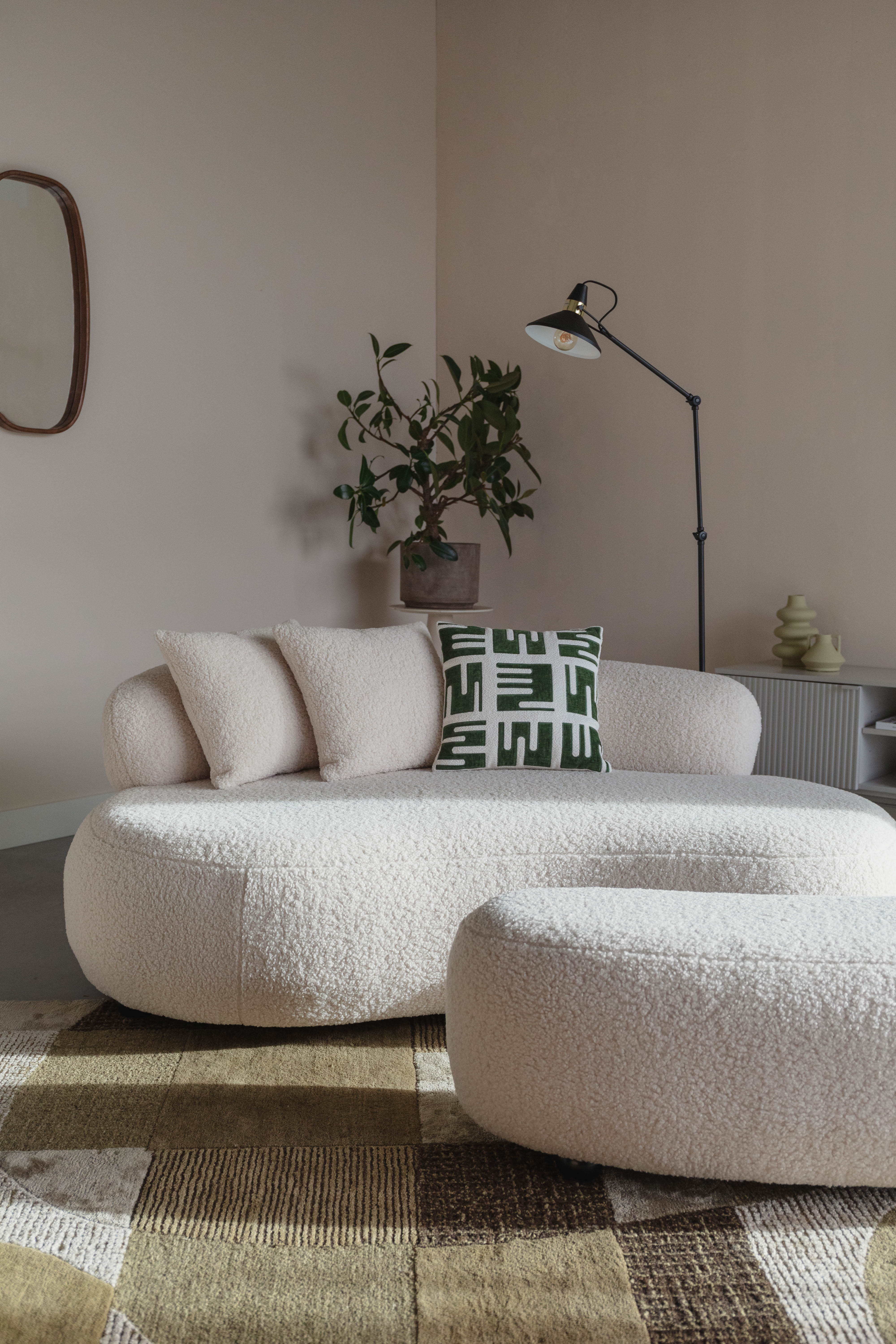Sofa Noxx weißes Lamm