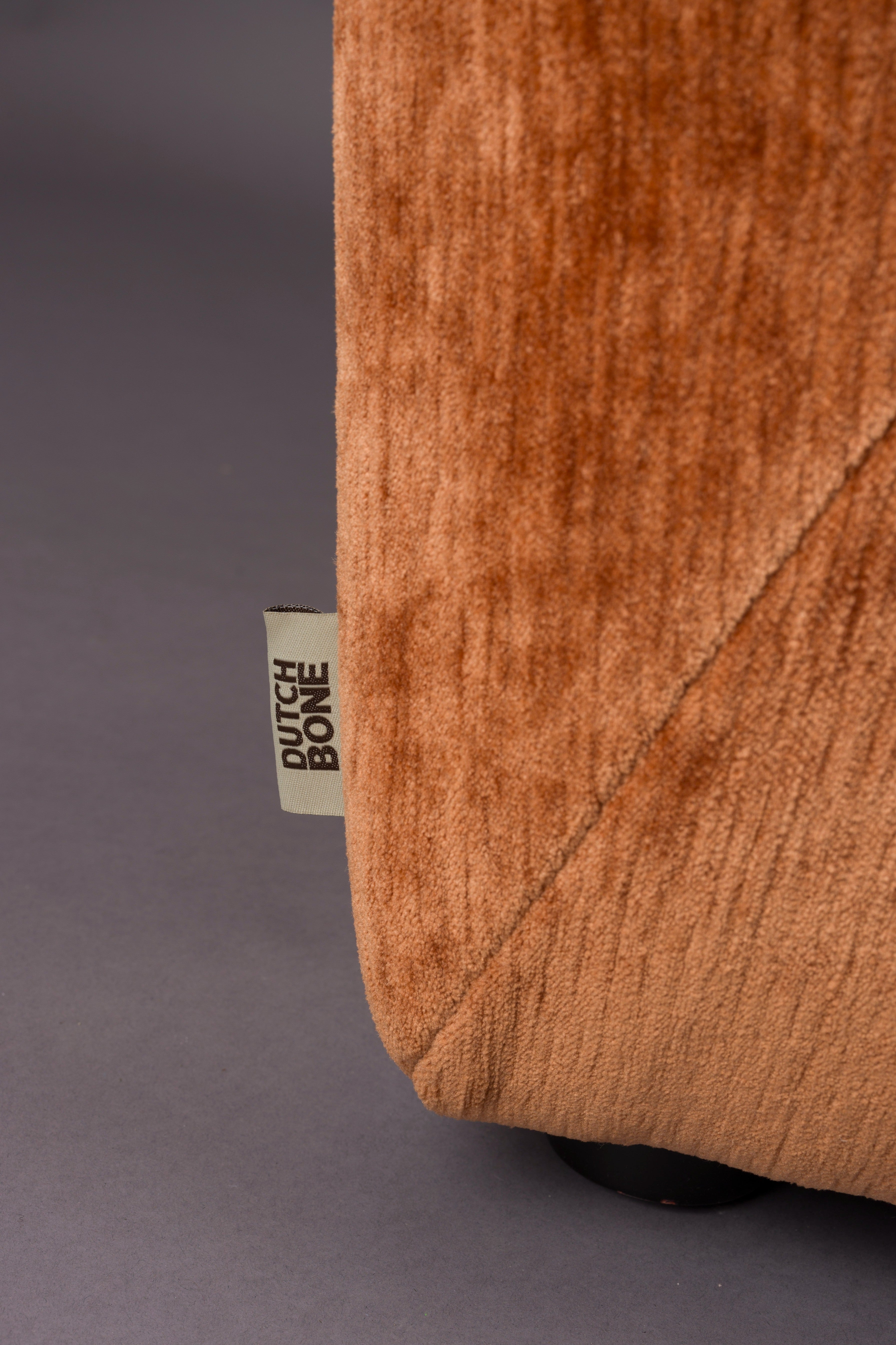 Sofa 2-sitzig GIADA braunes Velours