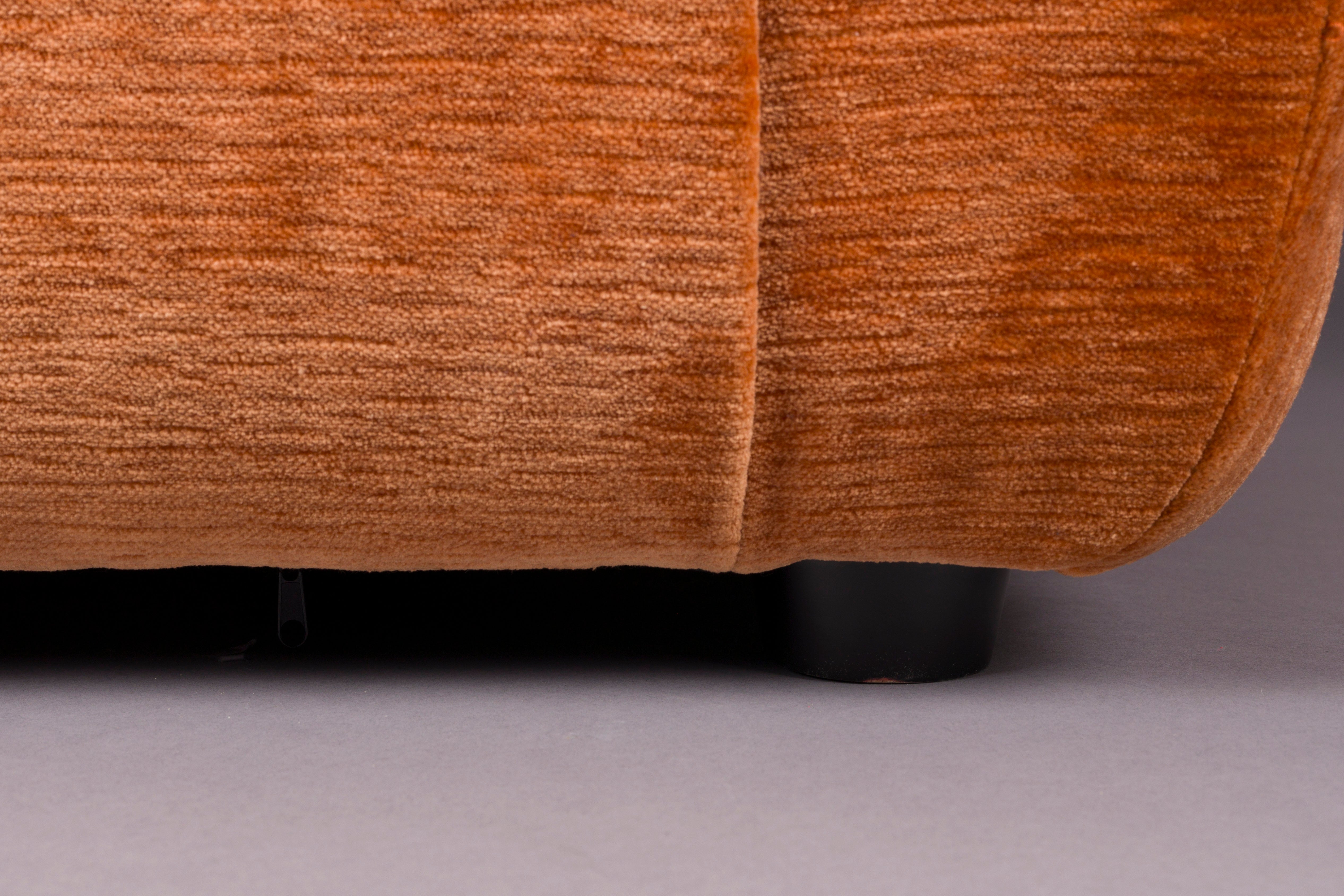 Sofa 2-sitzig GIADA braunes Velours