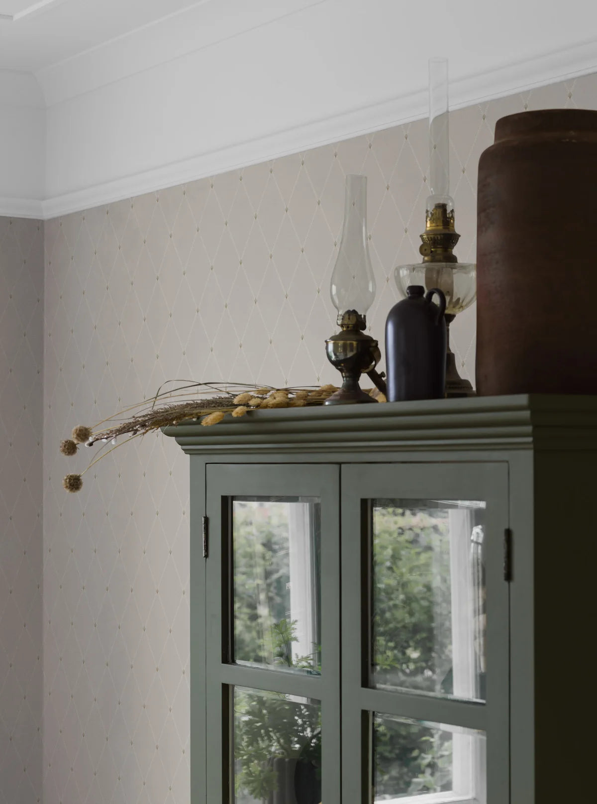 Tapete mit geometrischem Muster FREDRIK hellbeige