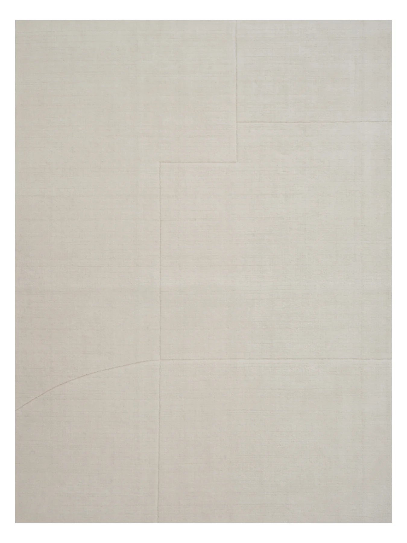 GEOMETRIC MAZE rug white