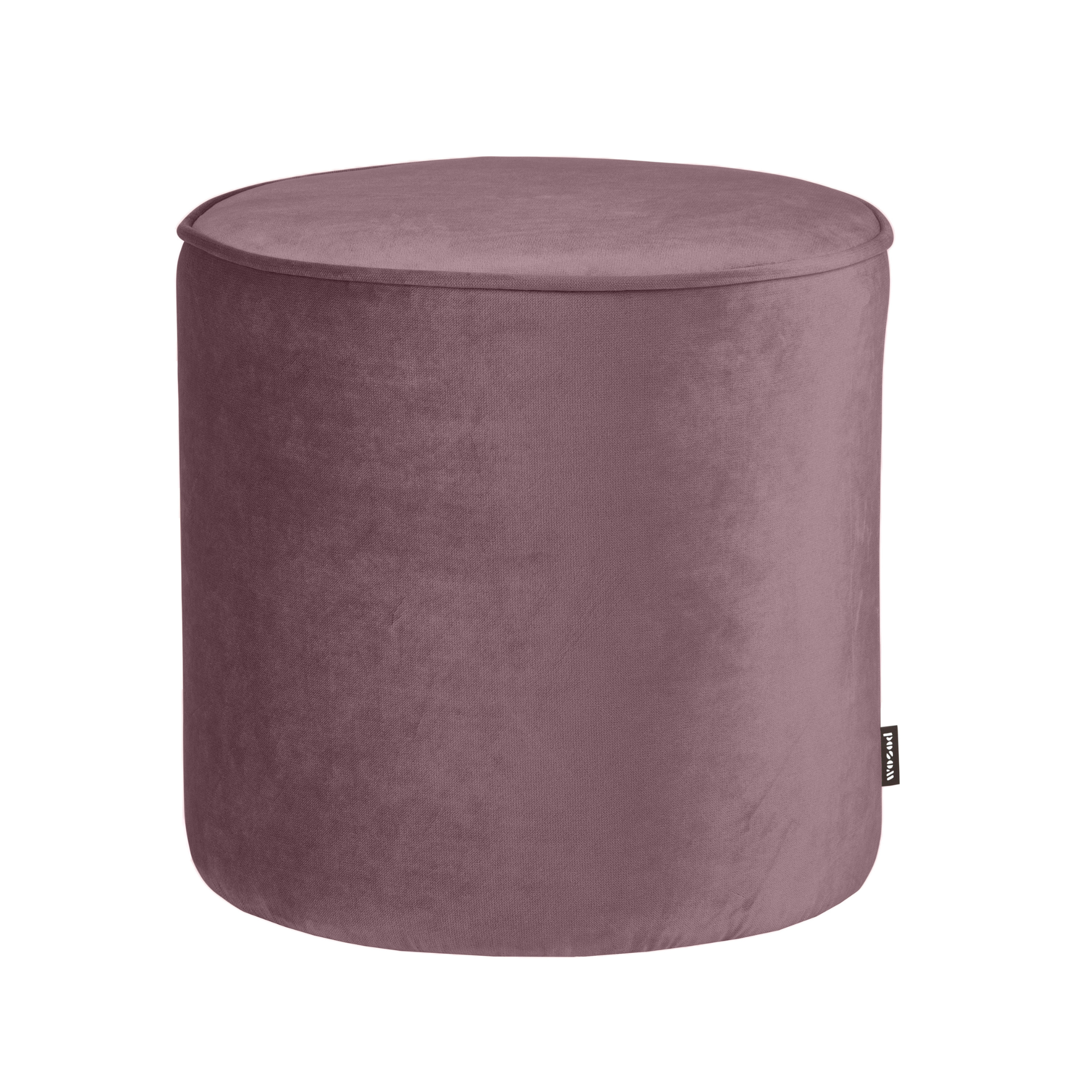 Puf aksamitny SARA fioletowy Woood wysoki Eye on Design